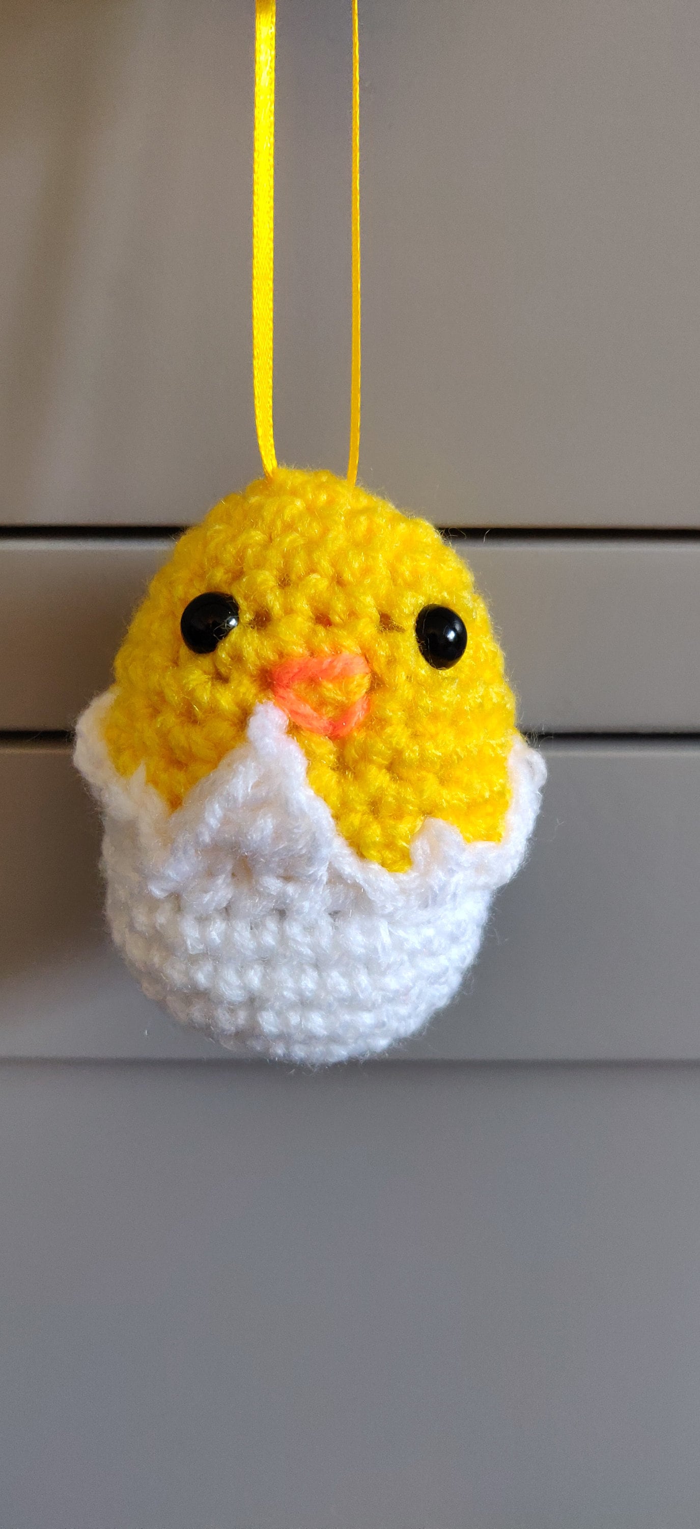 Easter Chick In Egg, Easter Tree Decoration, Easter Egg Gift, Spring Chicken, Crochet Egg Ornament, Yellow Chick Amigurumi, Gift for Child