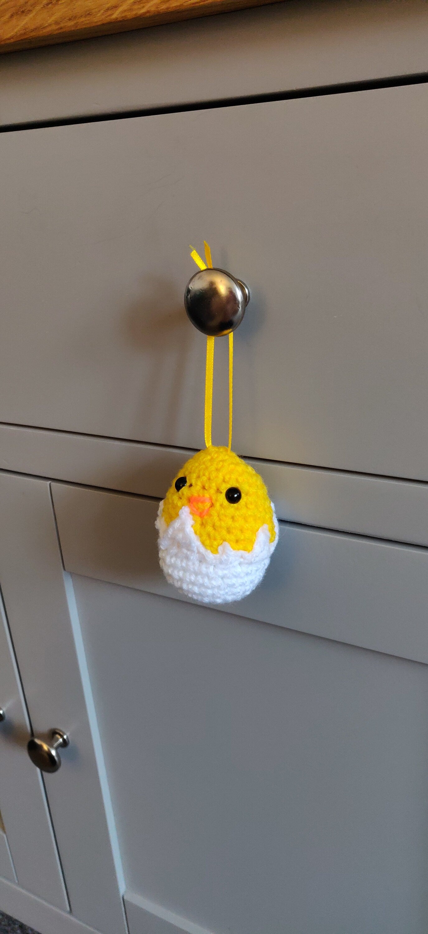 Easter Chick In Egg, Easter Tree Decoration, Easter Egg Gift, Spring Chicken, Crochet Egg Ornament, Yellow Chick Amigurumi, Gift for Child