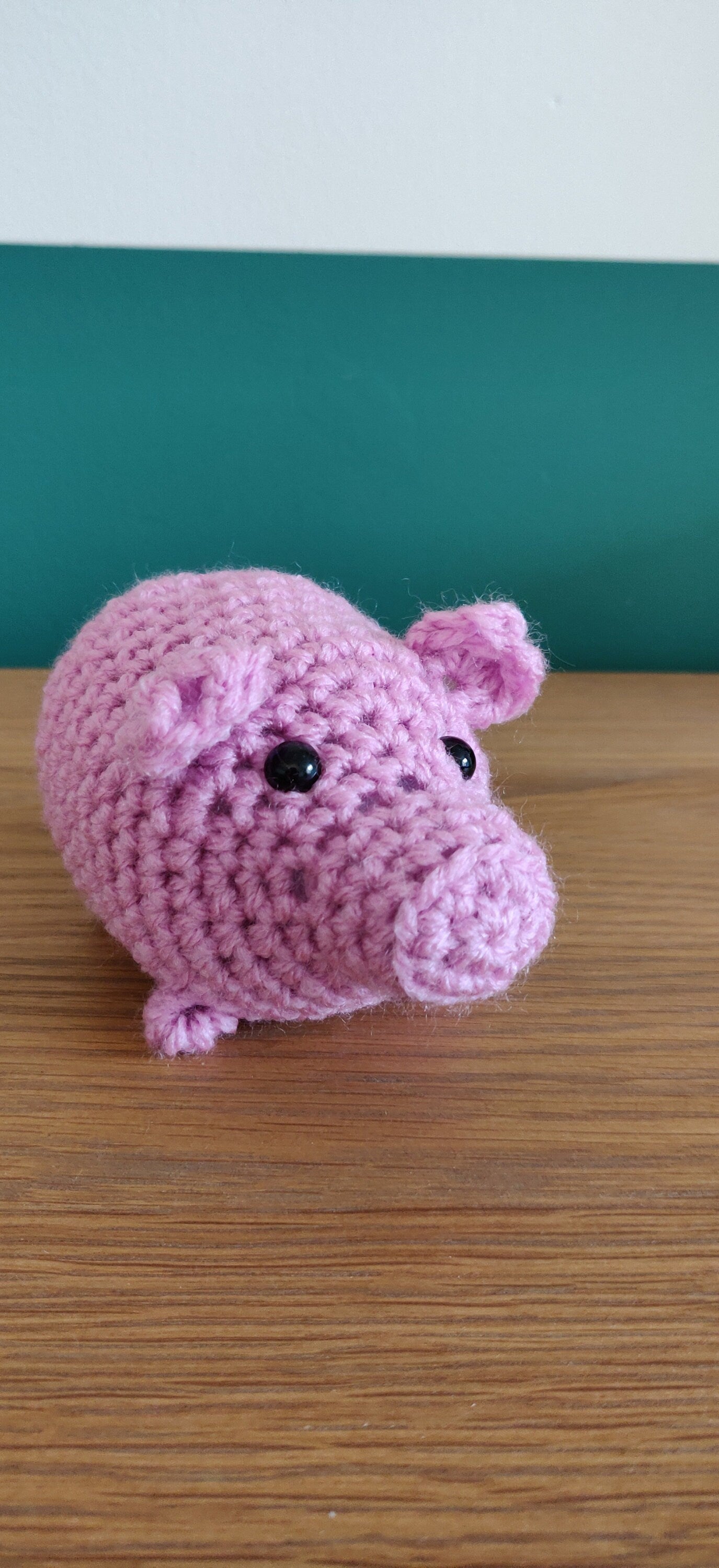 Pink Pig Home Decor, Crochet Pig, Valentine's Day Gift, Piglet, Piggy, Pig Lover, Shelf Sitter, Buddy, Pig Ornament, Figurine, Home Decor