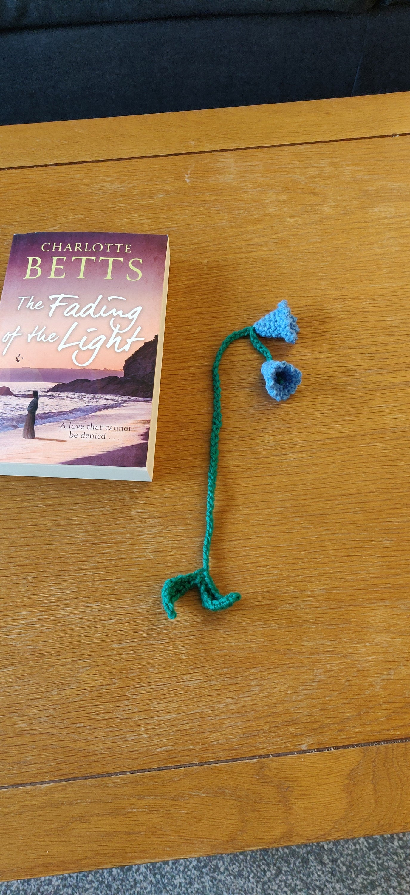 Crochet Bluebell Bookmark: Flower Book Lover Gift, Mother's Day