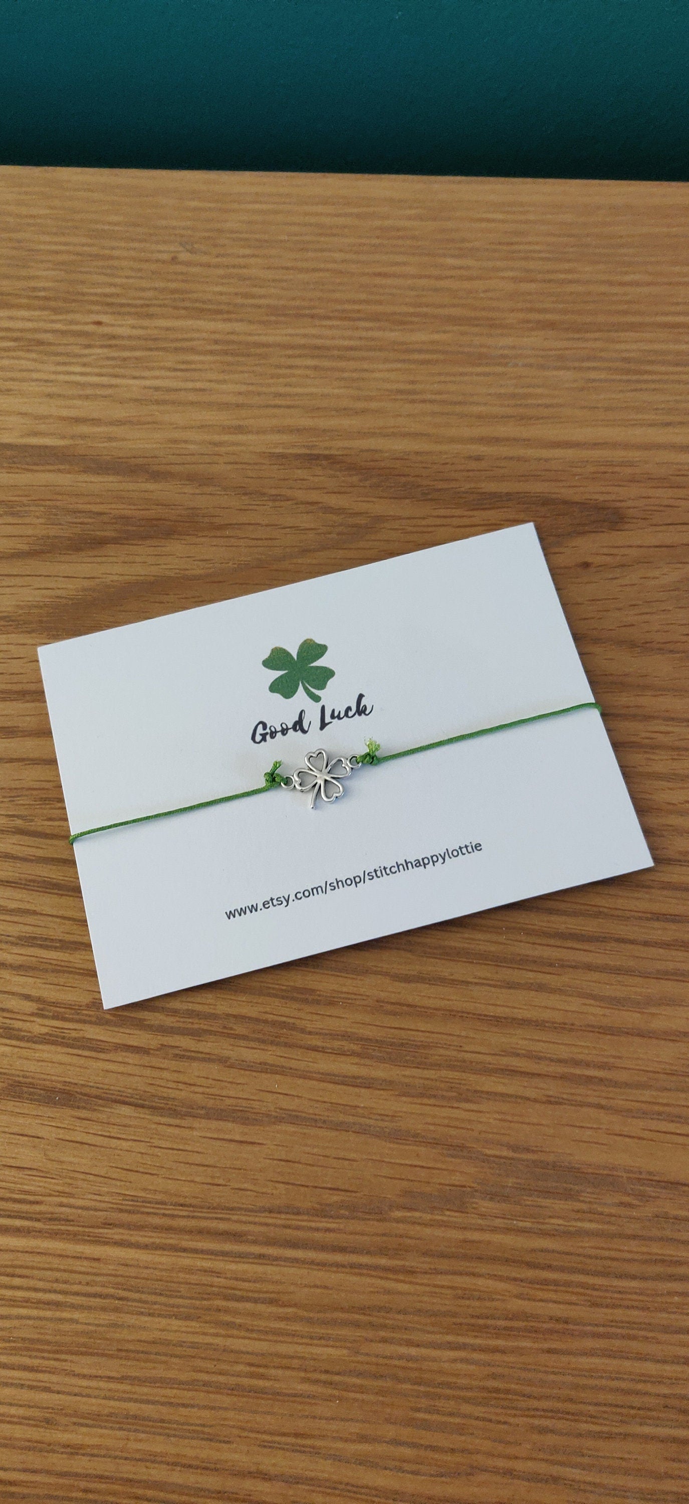 Four Leaf Clover Charm Bracelet, Good Luck Jewellery, New Job Gift