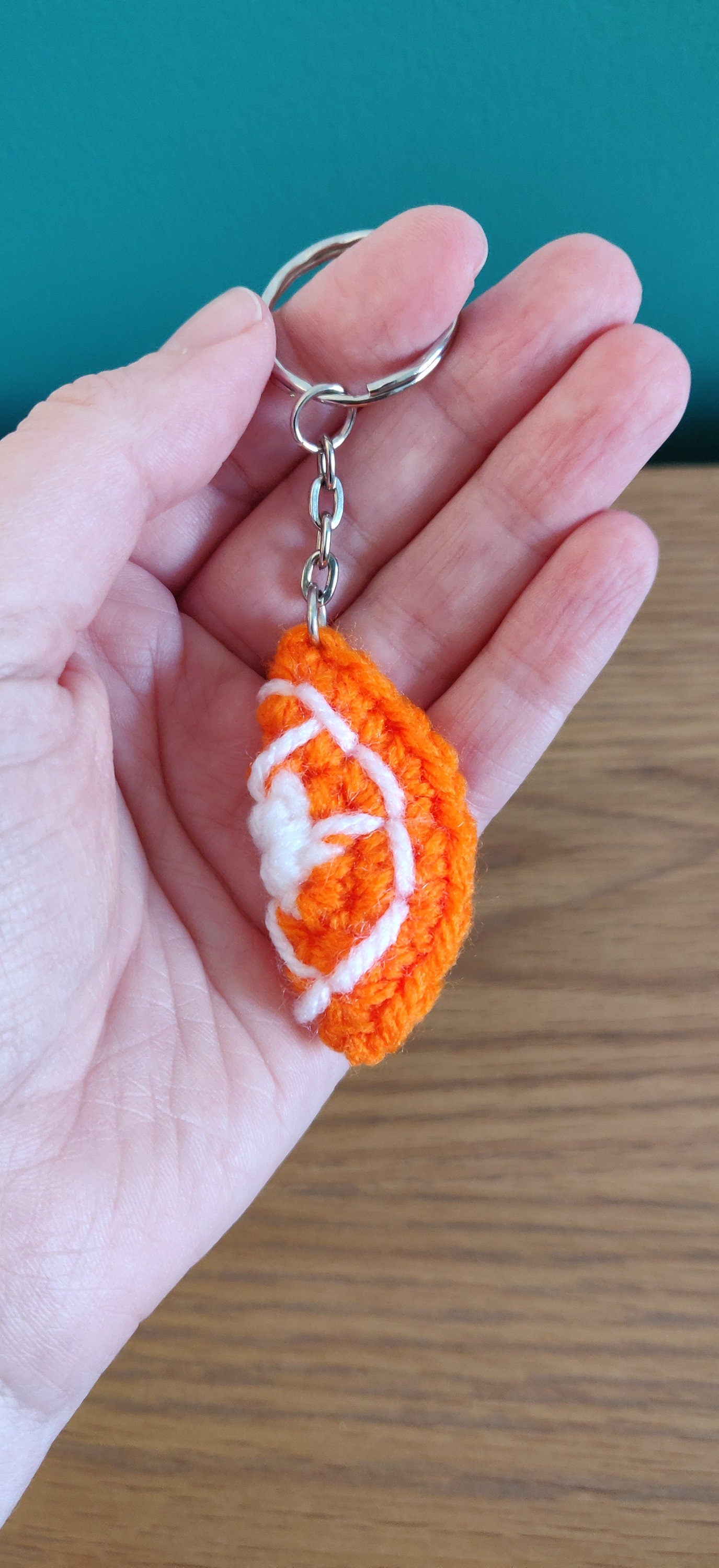 Fruit Slice Keyring, Lemon, Orange and Lime Key Chain, Crochet Fruit, Birthday Cocktail Keyring Gift, Bag Accessories
