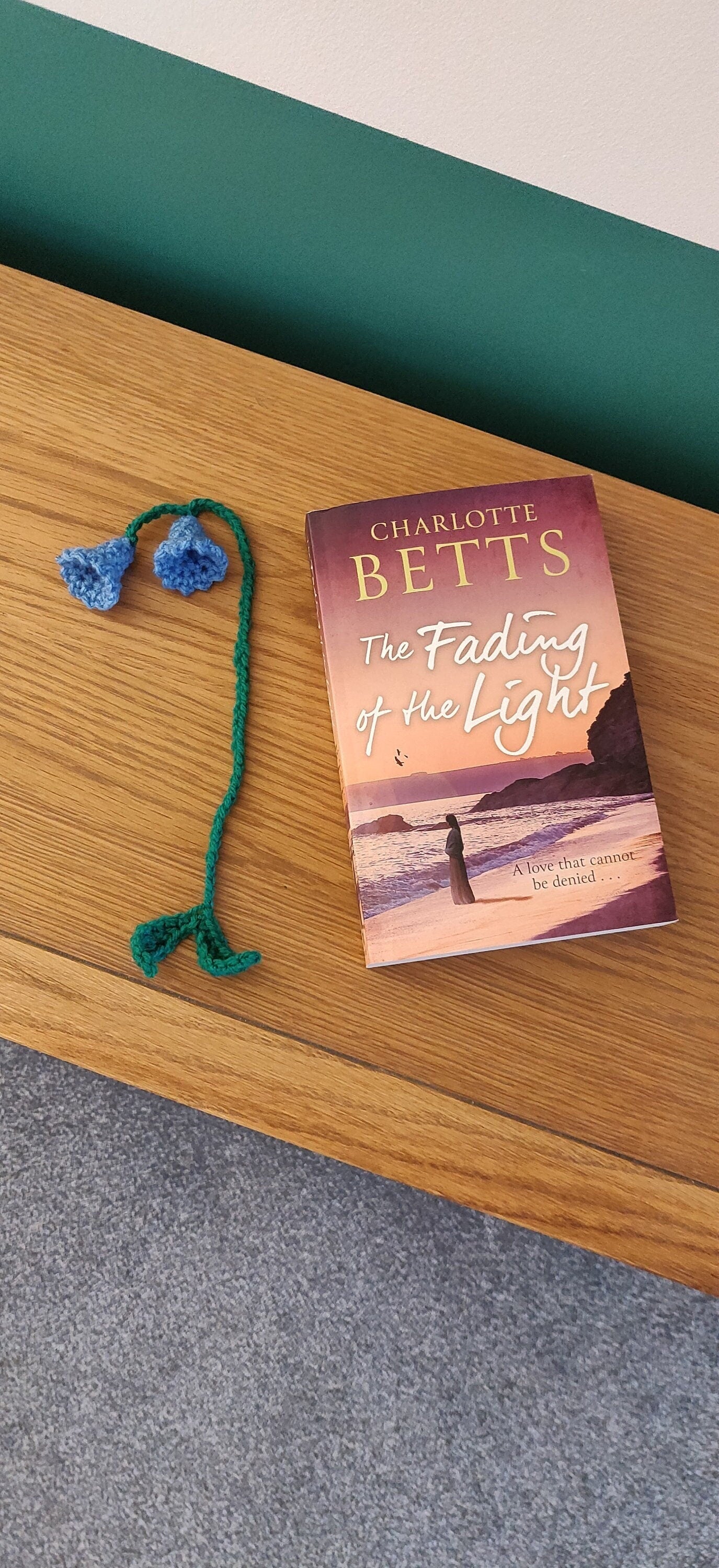 Crochet Bluebell Bookmark: Flower Book Lover Gift, Mother's Day