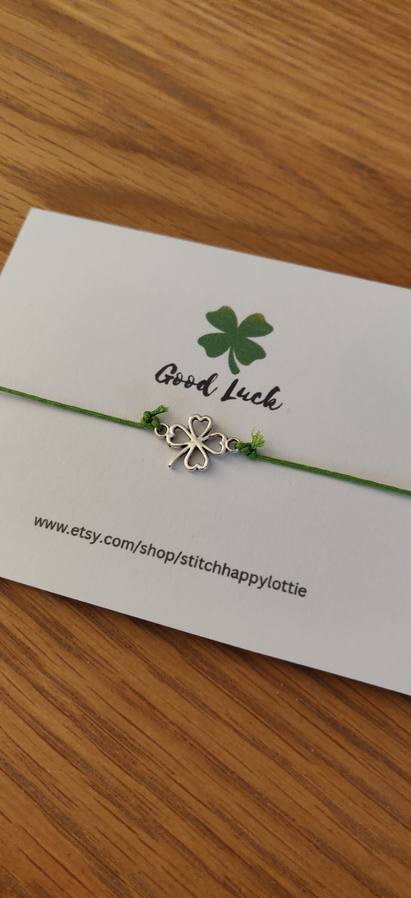 Four Leaf Clover Charm Bracelet, Good Luck Jewellery, New Job Gift