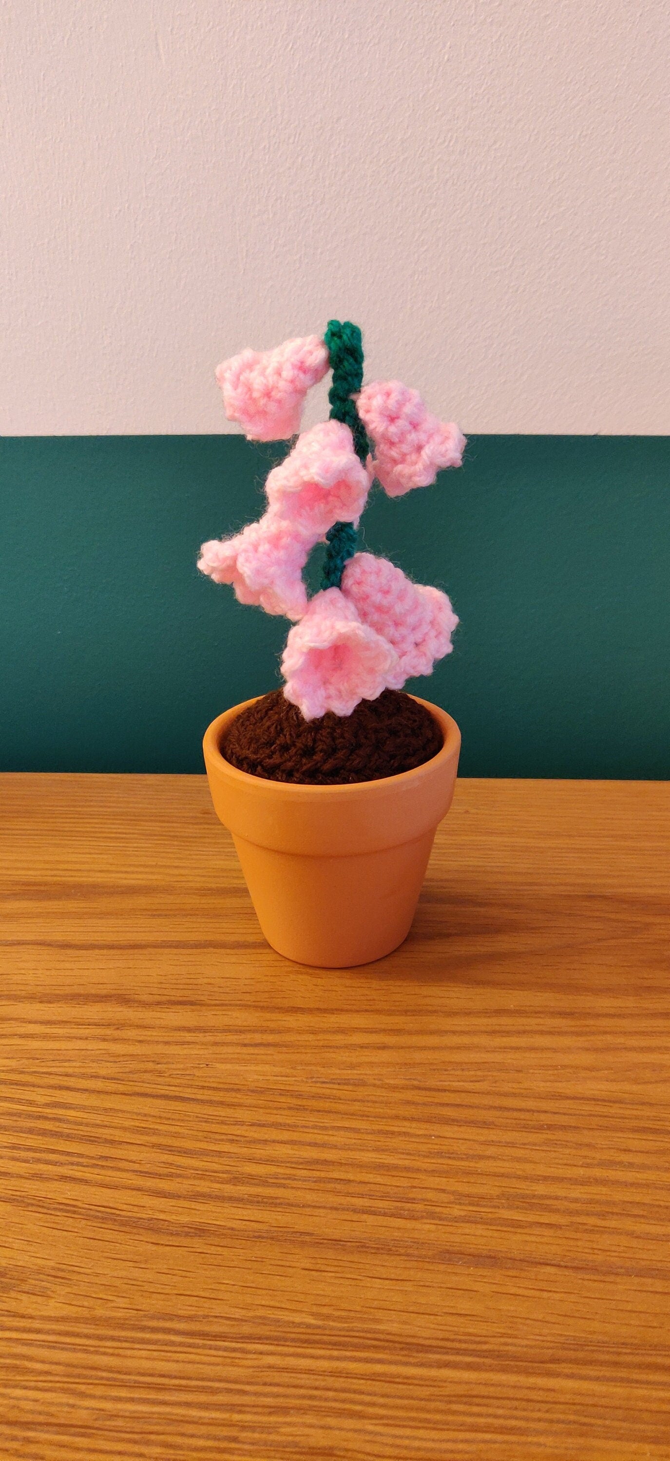 Mini Artificial Foxglove in Terracotta Pot, Foxglove Gift, Pink Foxglove Gift, Indoor Artificial Flower, Birthday, New Home, Retirement Gift