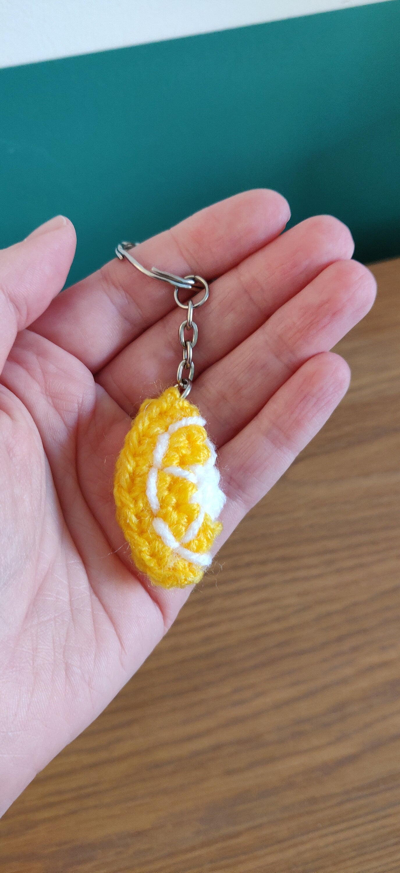 Fruit Slice Keyring, Lemon, Orange and Lime Key Chain, Crochet Fruit, Birthday Cocktail Keyring Gift, Bag Accessories
