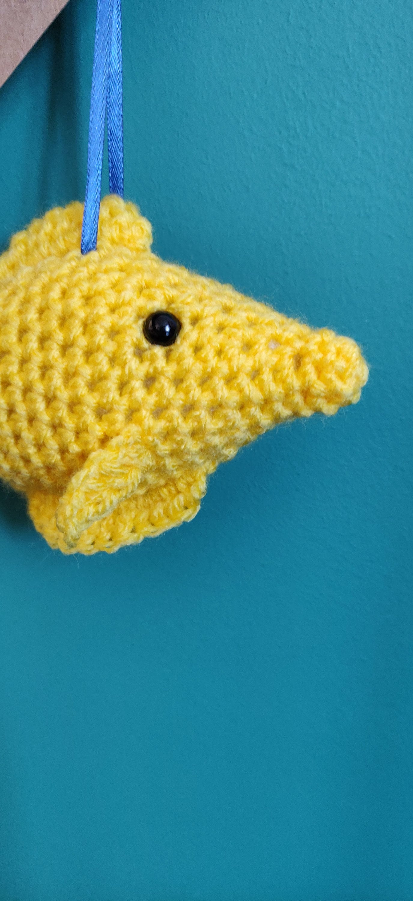 Crochet Yellow Fish, Swimming Instructor Gift
