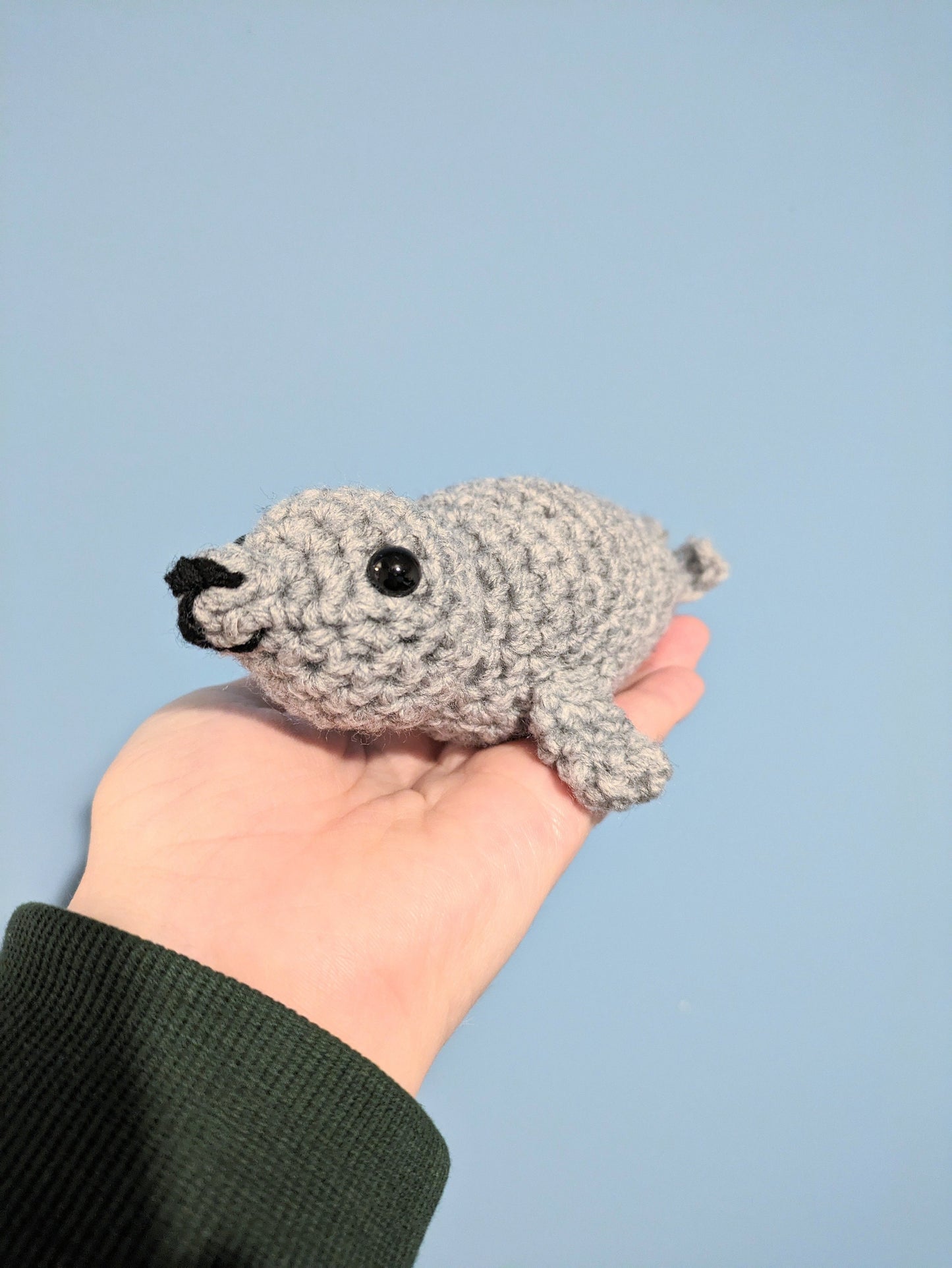 Seal Ornament, Sea Life, Nautical Home Decor, Lion Puppy, Grey Seal Figurine, Seal Lover, Coastal Birthday Gift