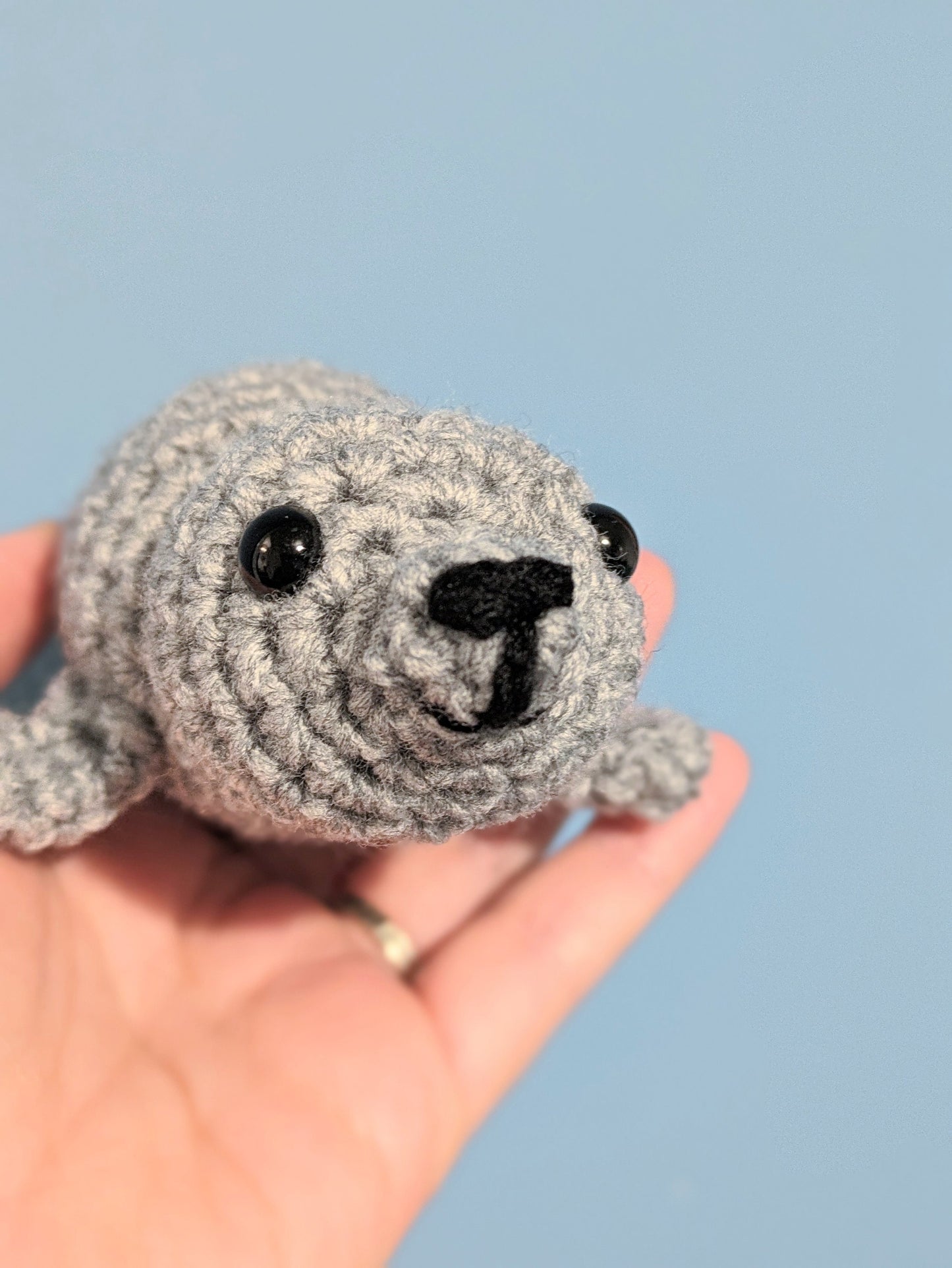 Seal Ornament, Sea Life, Nautical Home Decor, Lion Puppy, Grey Seal Figurine, Seal Lover, Coastal Birthday Gift