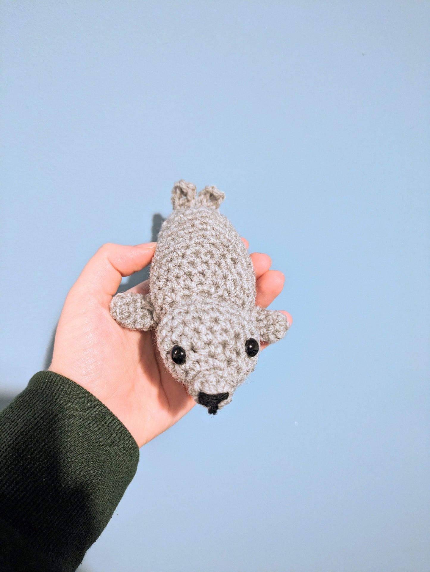 Seal Ornament, Sea Life, Nautical Home Decor, Lion Puppy, Grey Seal Figurine, Seal Lover, Coastal Birthday Gift