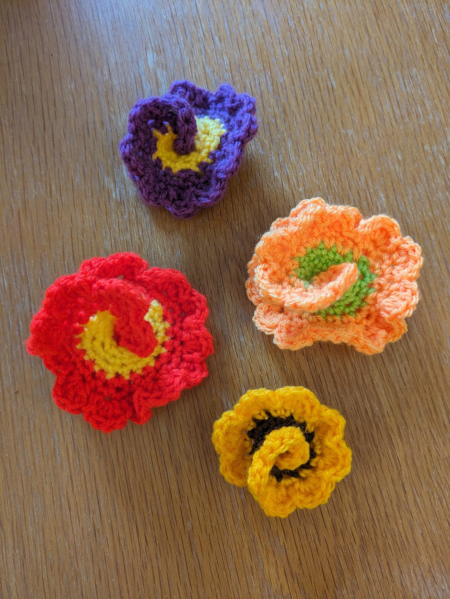 Crochet Flower Fidget Toy: Silent Anxiety Relief Spinner