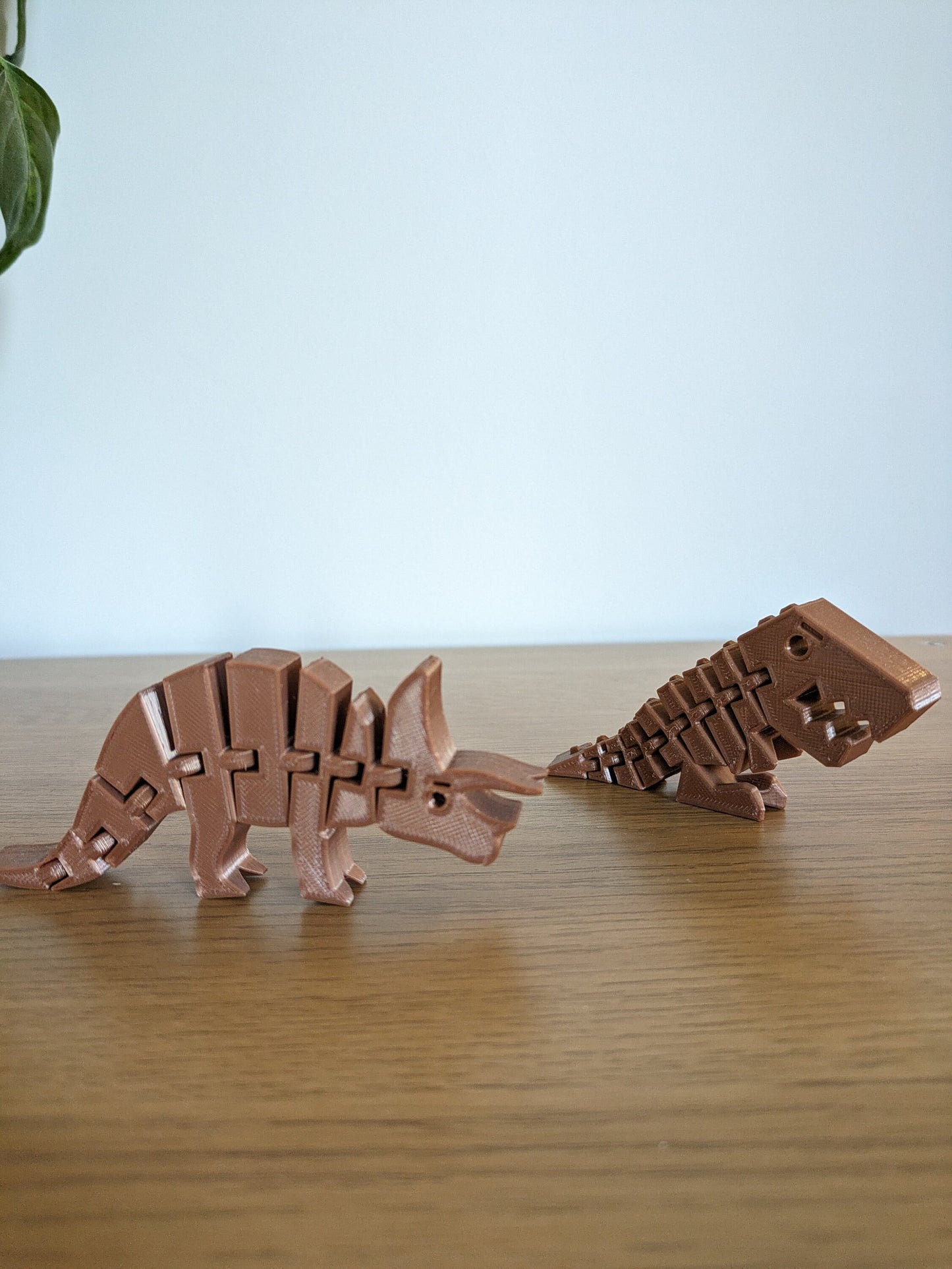 Flexible Dinosaur Fidget Toy, T-Rex, Triceratops Ornament, Kids Dinosaur Fidget Toy, 3D Printed Plastic Figurine, Birthday, Christmas Gift