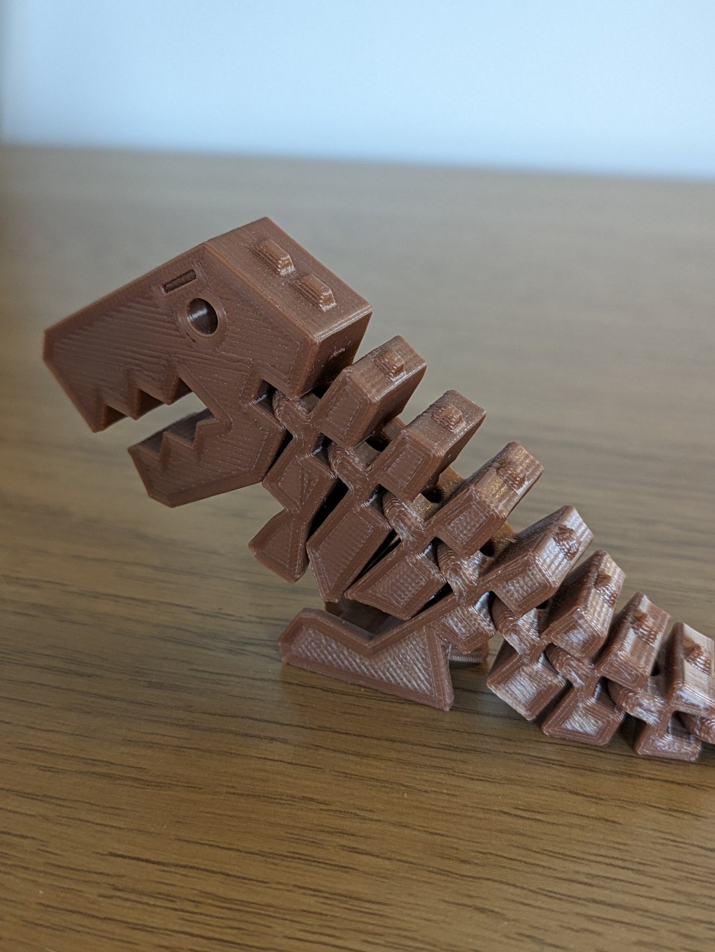 Flexible Dinosaur Fidget Toy, T-Rex, Triceratops Ornament, Kids Dinosaur Fidget Toy, 3D Printed Plastic Figurine, Birthday, Christmas Gift