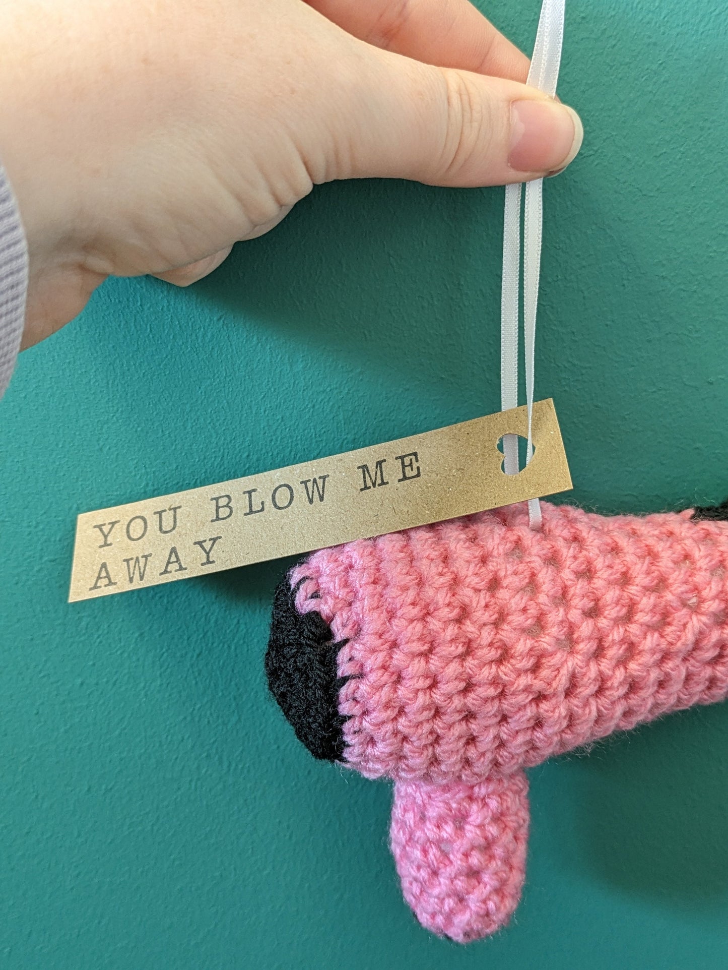 Hairdresser Thank You Gift, Hair Stylist Present, Cut Above the Rest, You Blow Me Away, Hair and Beauty,  Personalised Pink Hair Dryer Sign