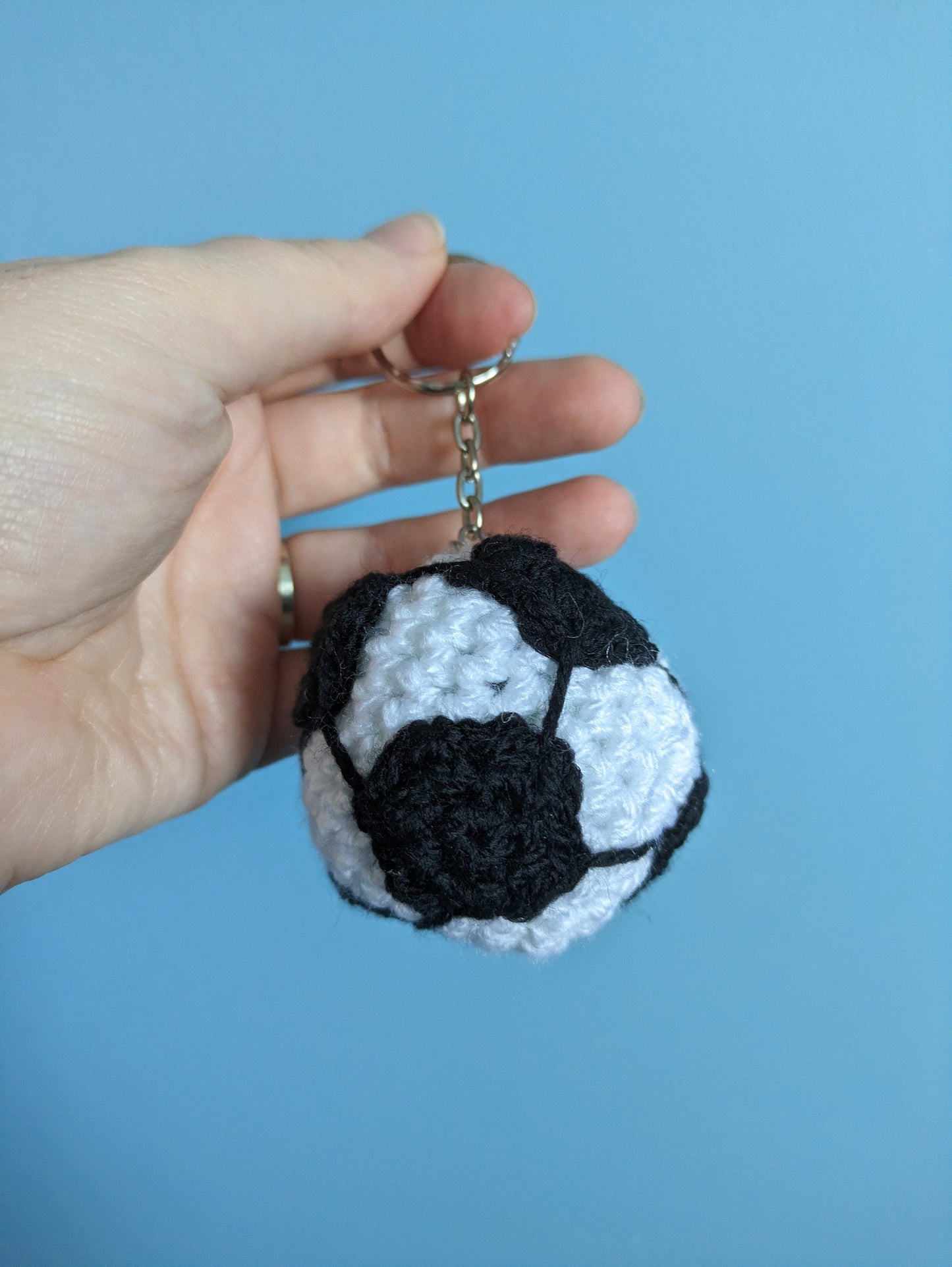 Football Keyring Bag Hanger, Soccer Lover Birthday Present, Sport Ball Car Charm, Team Manager, PE Teacher, Personalised Football Coach Gift
