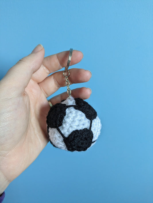 Football Keyring Bag Hanger, Soccer Lover Birthday Present, Sport Ball Car Charm, Team Manager, PE Teacher, Personalised Football Coach Gift