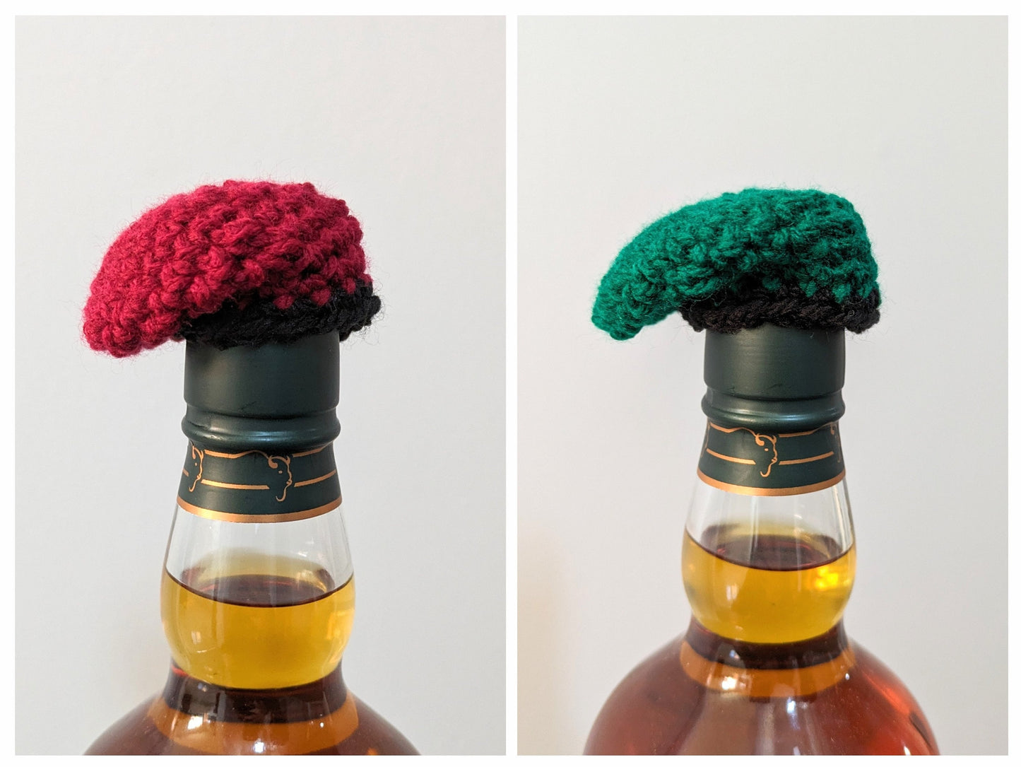 Army Beret Cap Bottle Topper, Passing Out Gift, Crochet Beret, Troop, Regiment Colours, Military Retirement, Good Luck Soldier, RAF, Navy