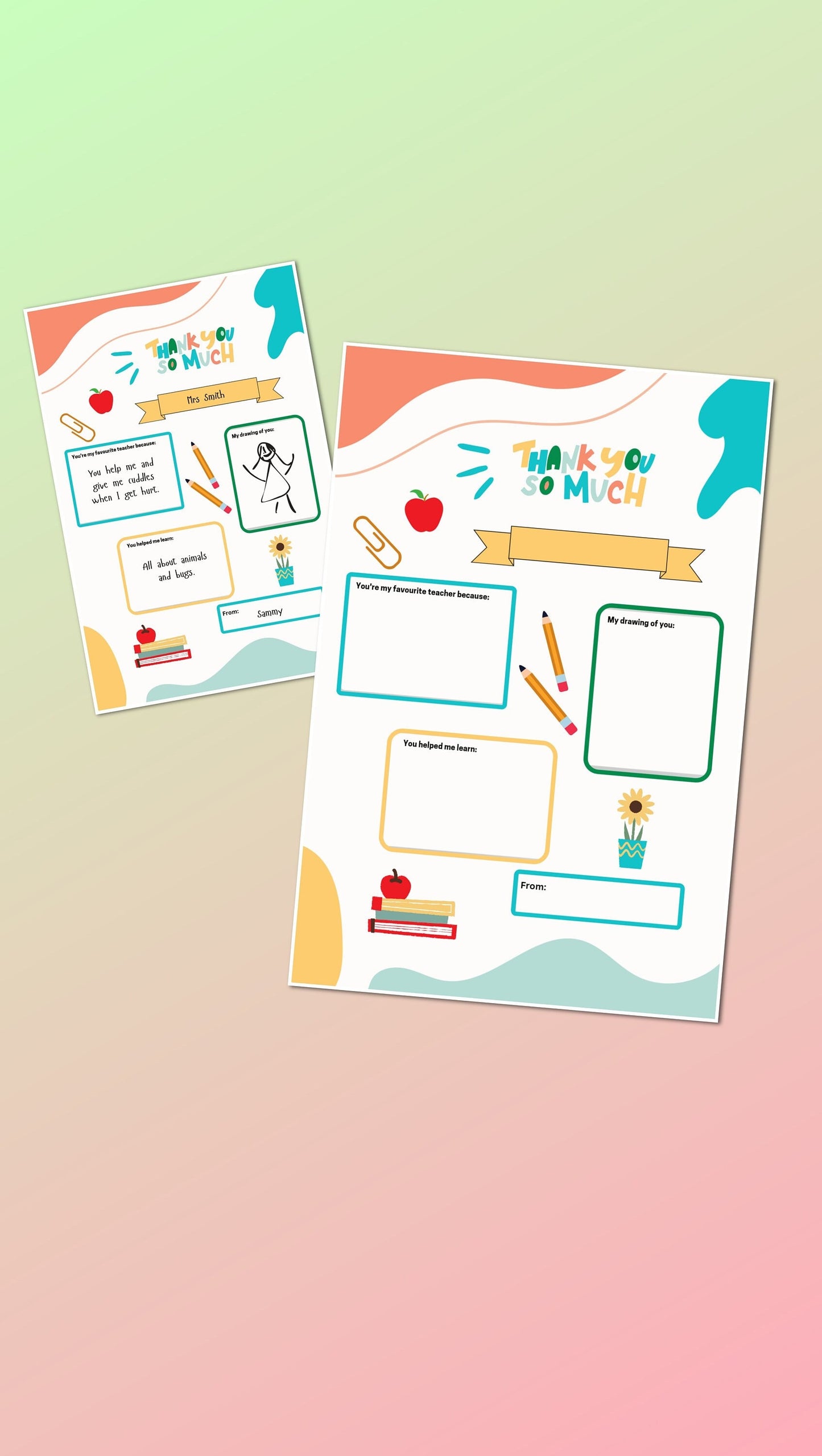 Teacher Appreciation Print Out, Instant Download, Teacher, Teaching Assistant, Nursery Gift, End of Term Present, School Colouring Page