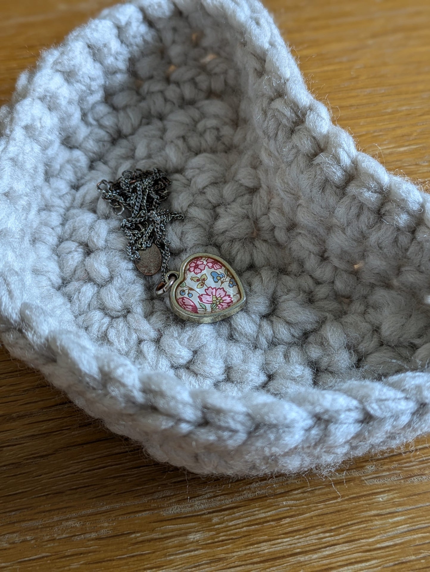 Moon Trinket Dish, Jewellery Tray, Grey Moon Phases, Crescent Moon, Crochet Ring Dish, Spiritual Gift, Star Sign Birthday Present