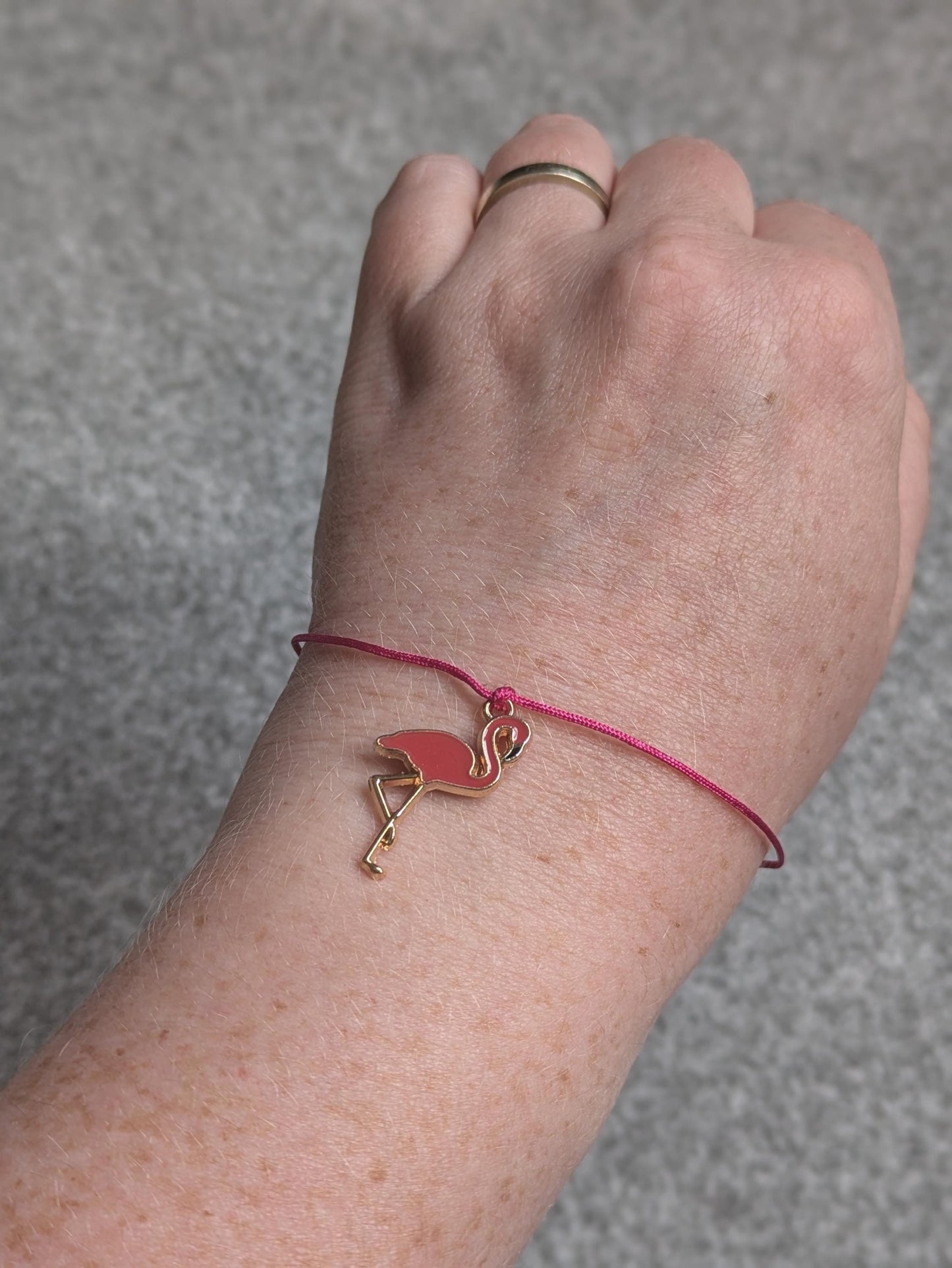 Flamingo Charm Bracelet, Pink Flamingo Gift, You are Flamazing Birthday Card, Be a Flamingo in a Flock of Pigeons, Have a Flamazing Birthday