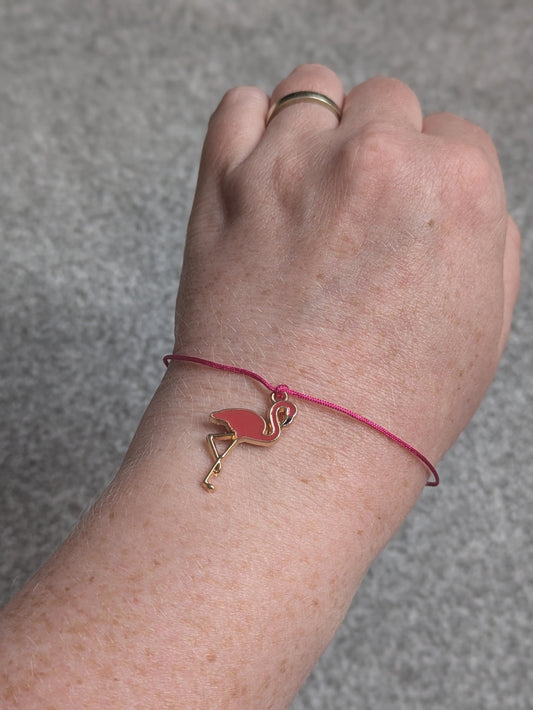 Flamingo Charm Bracelet, Pink Flamingo Gift, You are Flamazing Birthday Card, Be a Flamingo in a Flock of Pigeons, Have a Flamazing Birthday