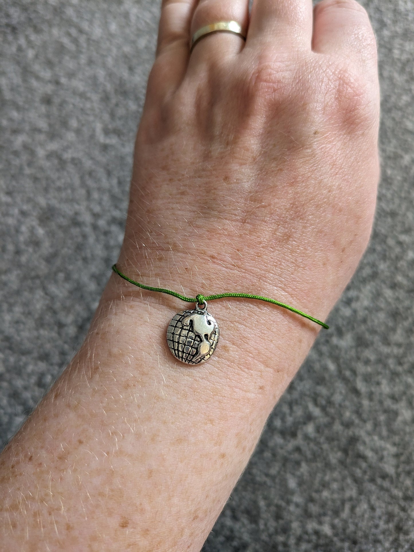 Safe Travel Charm Bracelet, Gap Year, Travelling Gift, Moving Present, Adventure Awaits, You Mean the World to Me, Globe, World, Earth Charm