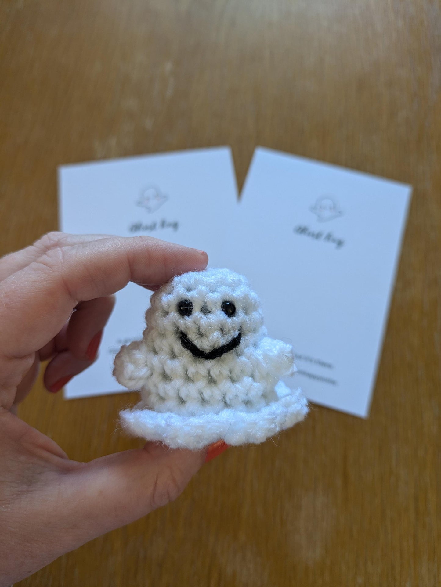 Crochet Ghost Pocket Hug: Halloween Spooky Gift