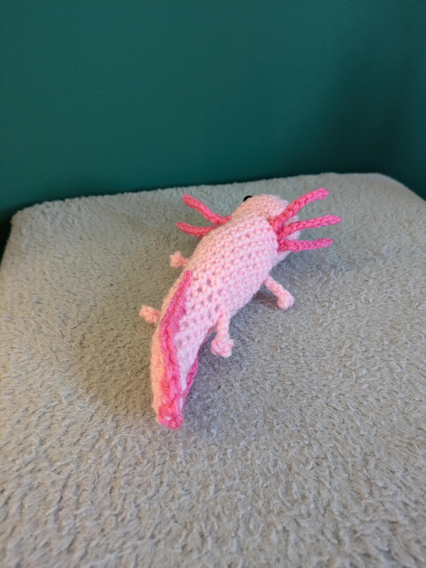 Pink Axolotl, Crochet Pet Axolotl Plush, Cute