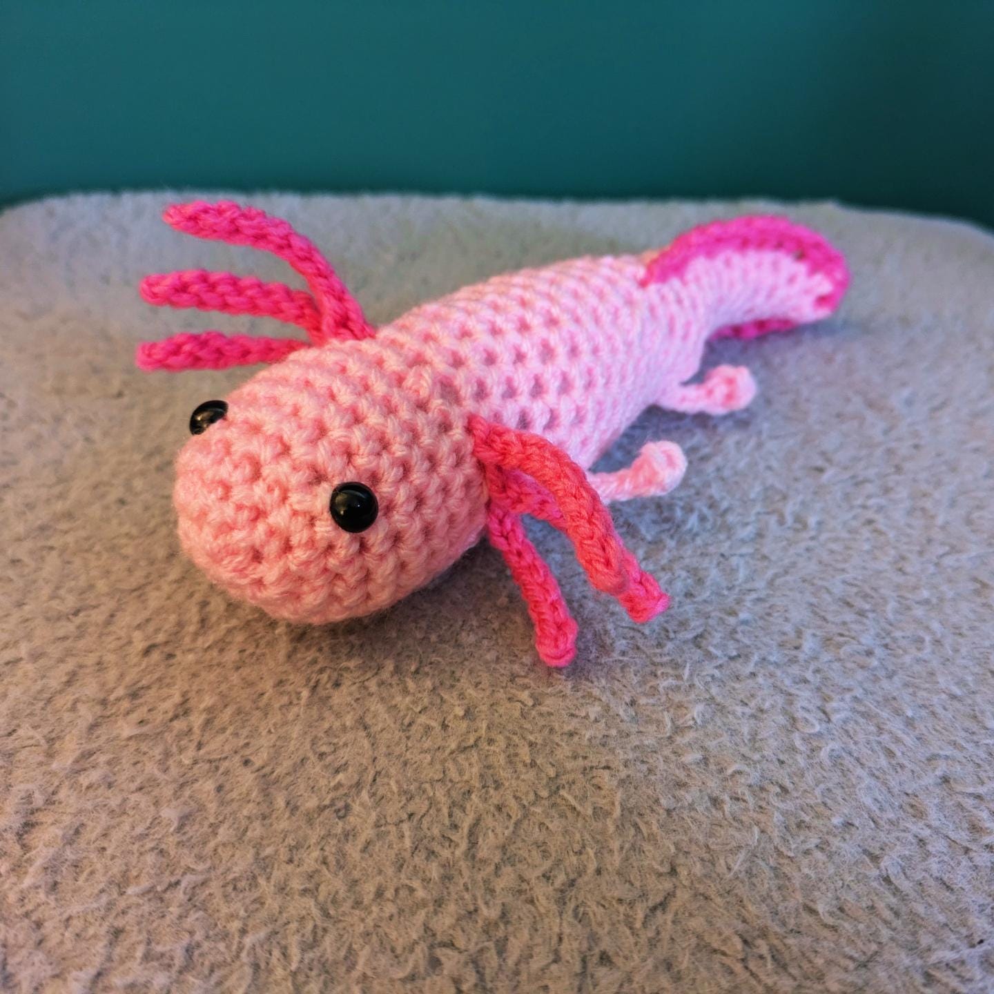 Pink Axolotl, Crochet Pet Axolotl Plush, Cute
