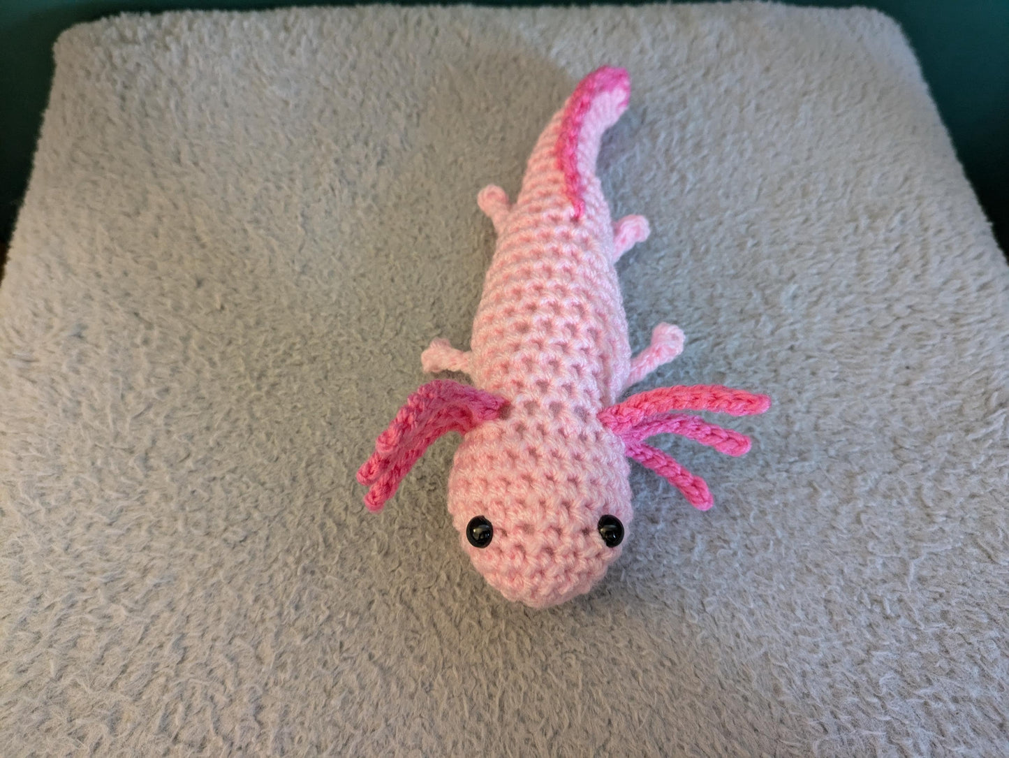 Pink Axolotl, Crochet Pet Axolotl Plush, Cute