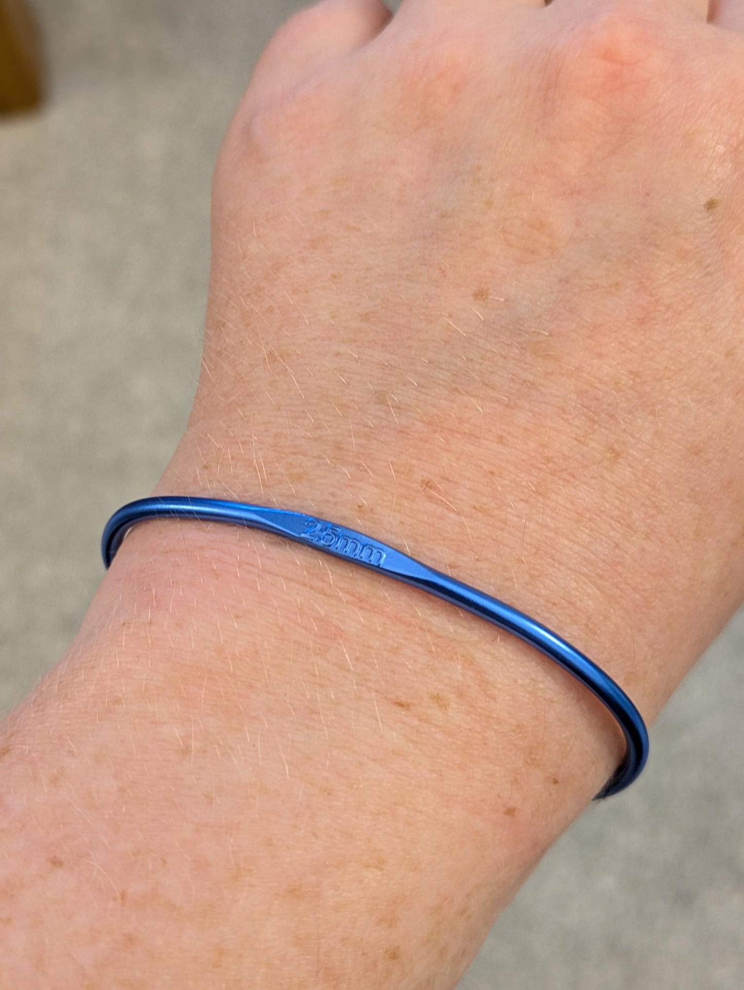 Recycled Crochet Hook Bangle, Handmade Knitters Gift