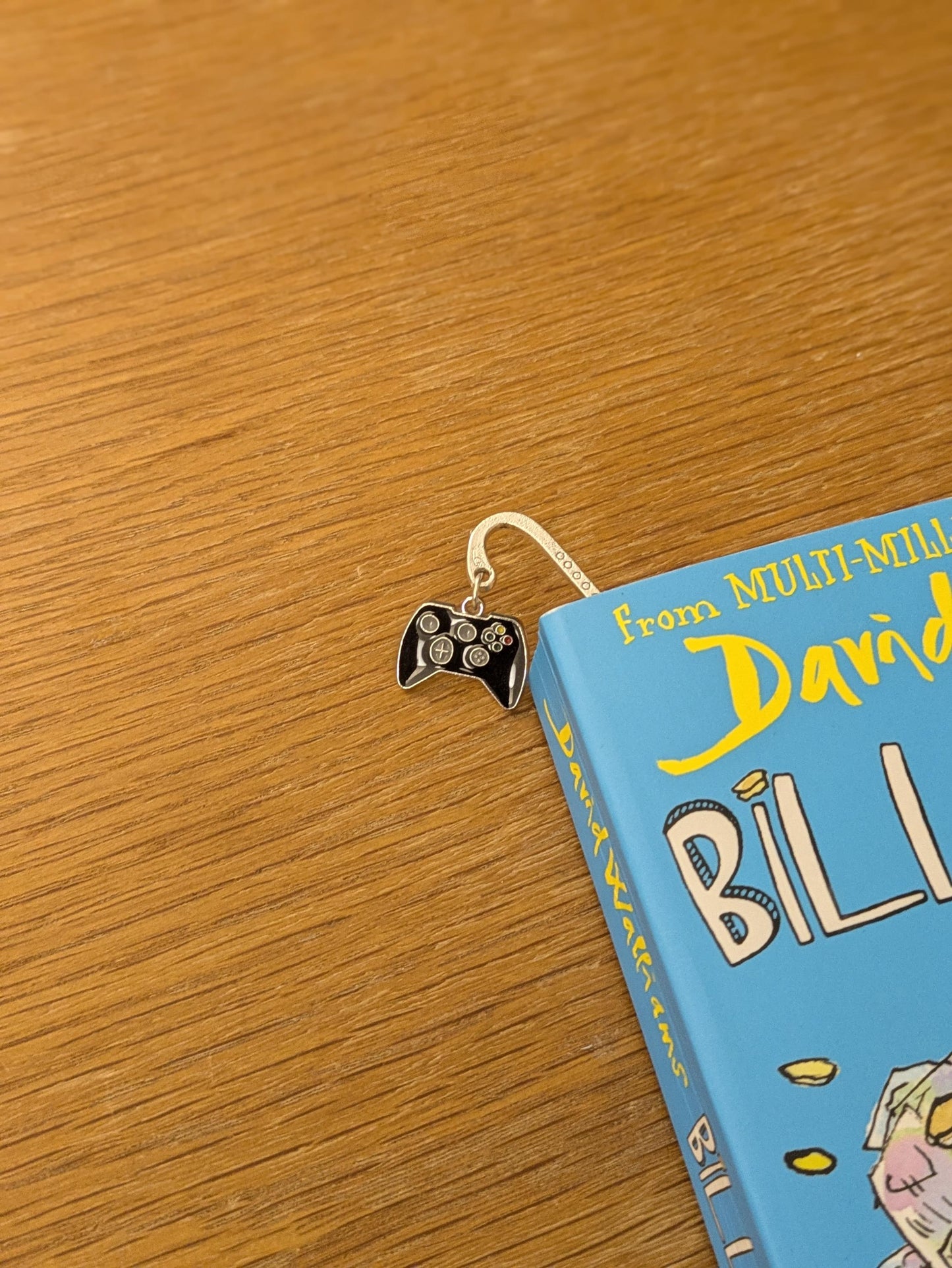 Silver Gaming Bookmark, Gamer Gift, Book Lover Accessory