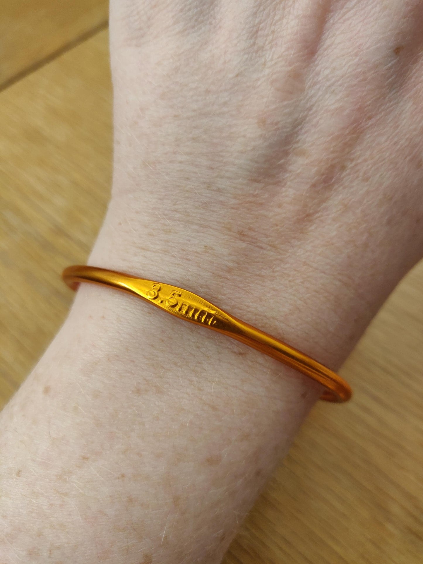 Handmade Recycled Crochet Hook Bangle Bracelet, Knitting Gift