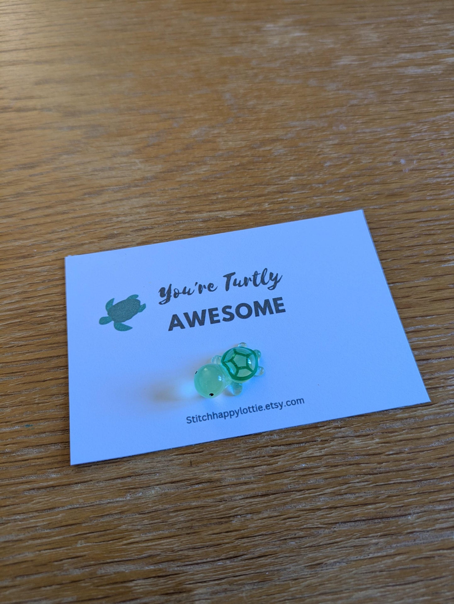 You're Turtly Awesome, Turtle, Tortoise Pocket Hug, Mini Turtle, Stocking Filler, Birthday Gift for Him Her, Valentine, Congratulations Gift
