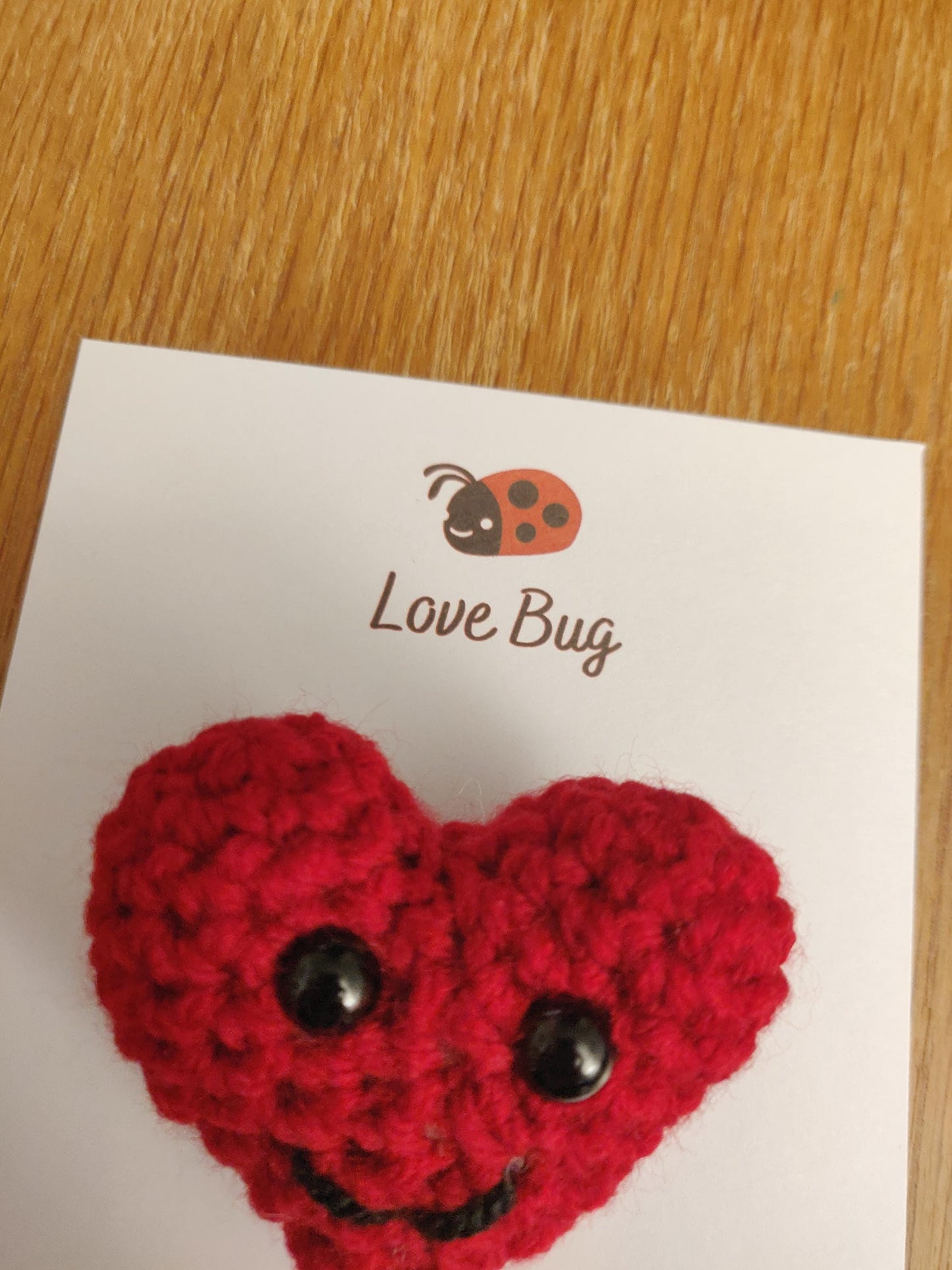 Pocket Hug Heart Token, Pocket Hug for Mum, Son, Daughter, Crochet Heart, Love Token, Valentines Gift, 7th Wool Anniversary, Love Bug Gift