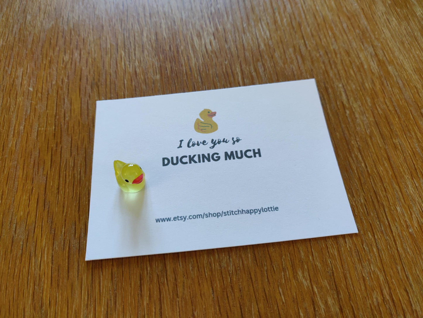 Happy Ducking Birthday, Ducking Love you, Yellow Duck Pocket Hug, Quakers About You, Stocking Filler, Birthday Gift for Him Her, Valentine,