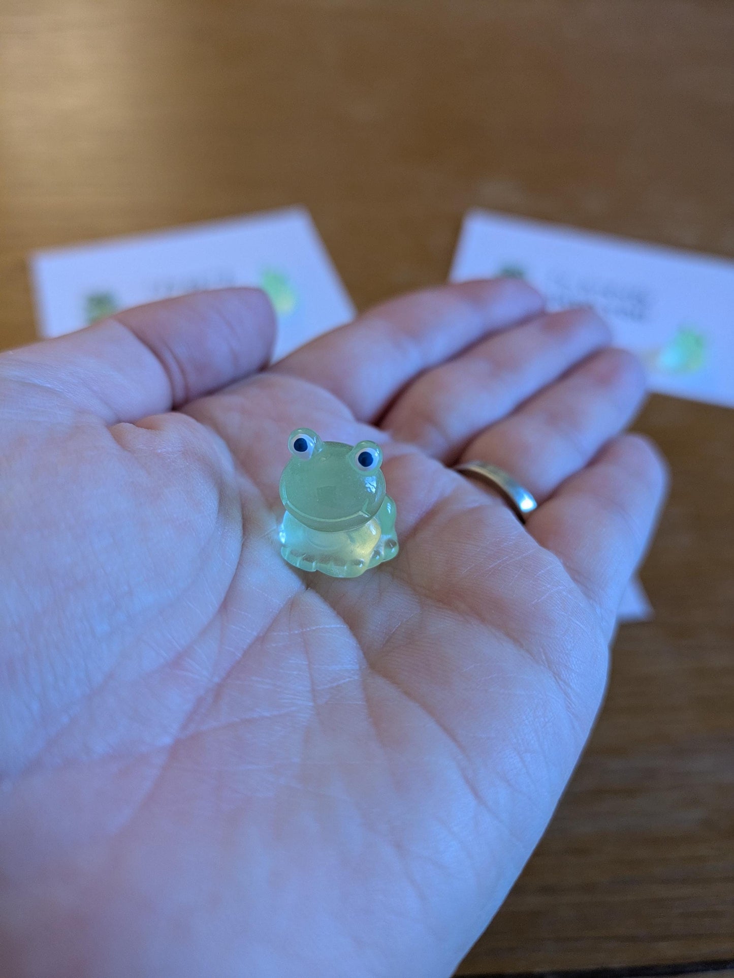 Hoppy Birthday, Frogging Love you, Toad Pocket Hug, Mini Frog, Stocking Filler, Birthday Gift for Him Her, Valentine, Green Frog Gift