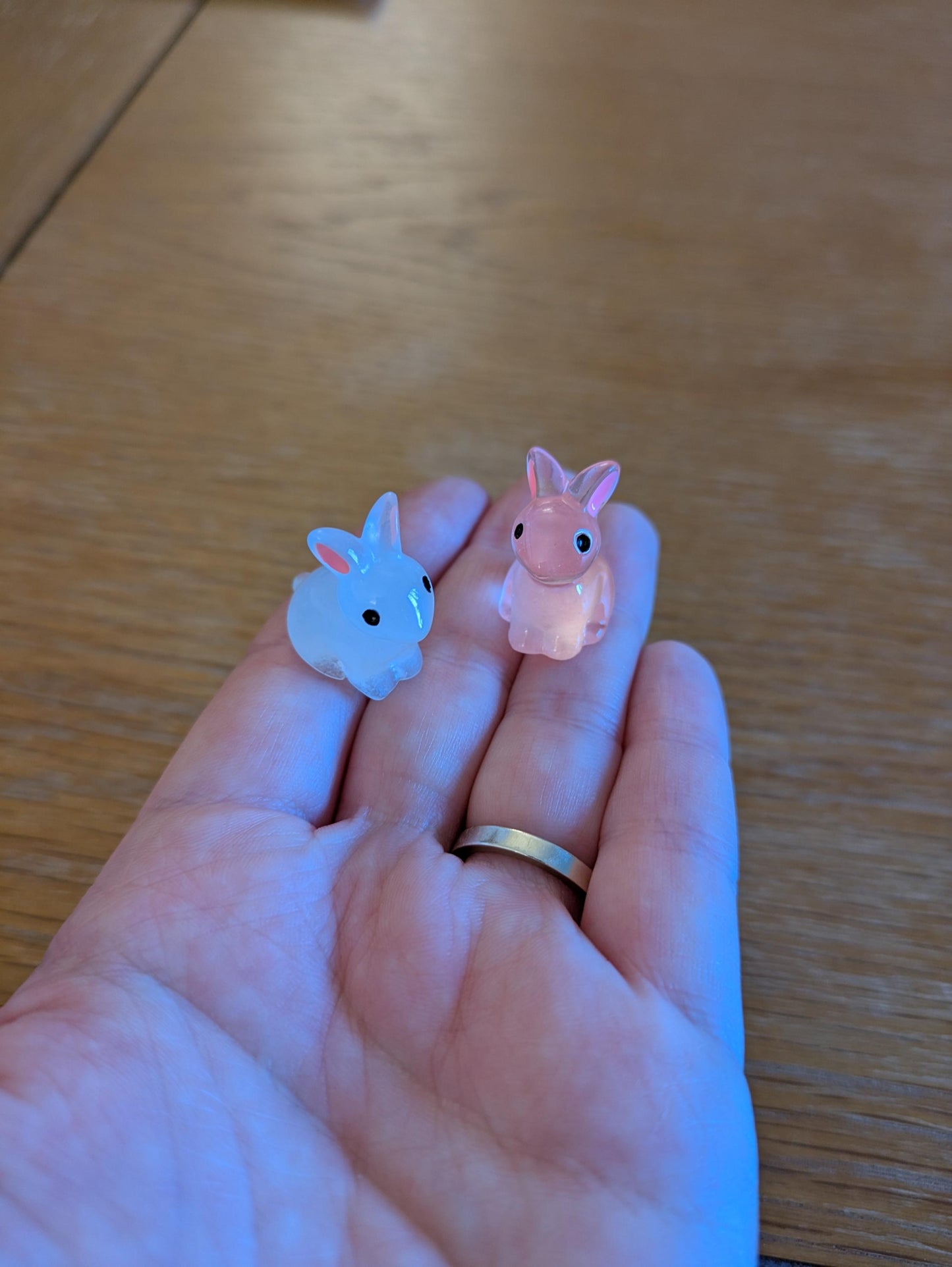 Hoppy Easter Card, Small Gift, Happy Easter Sunday, Rabbit Pocket Hug, Mini Bunny, Gift for Him Her, Kids, Resin Figurine, Easter Bunny