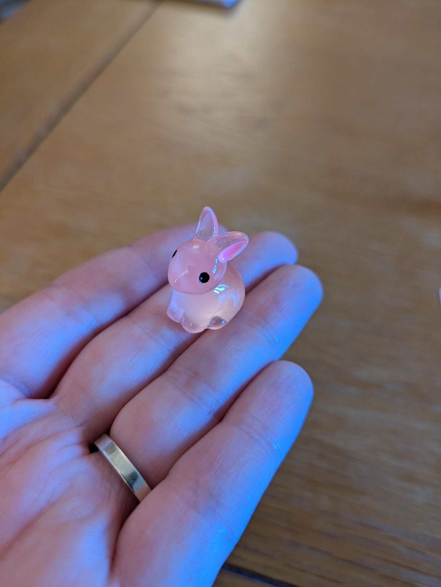 Hoppy Easter Card, Small Gift, Happy Easter Sunday, Rabbit Pocket Hug, Mini Bunny, Gift for Him Her, Kids, Resin Figurine, Easter Bunny