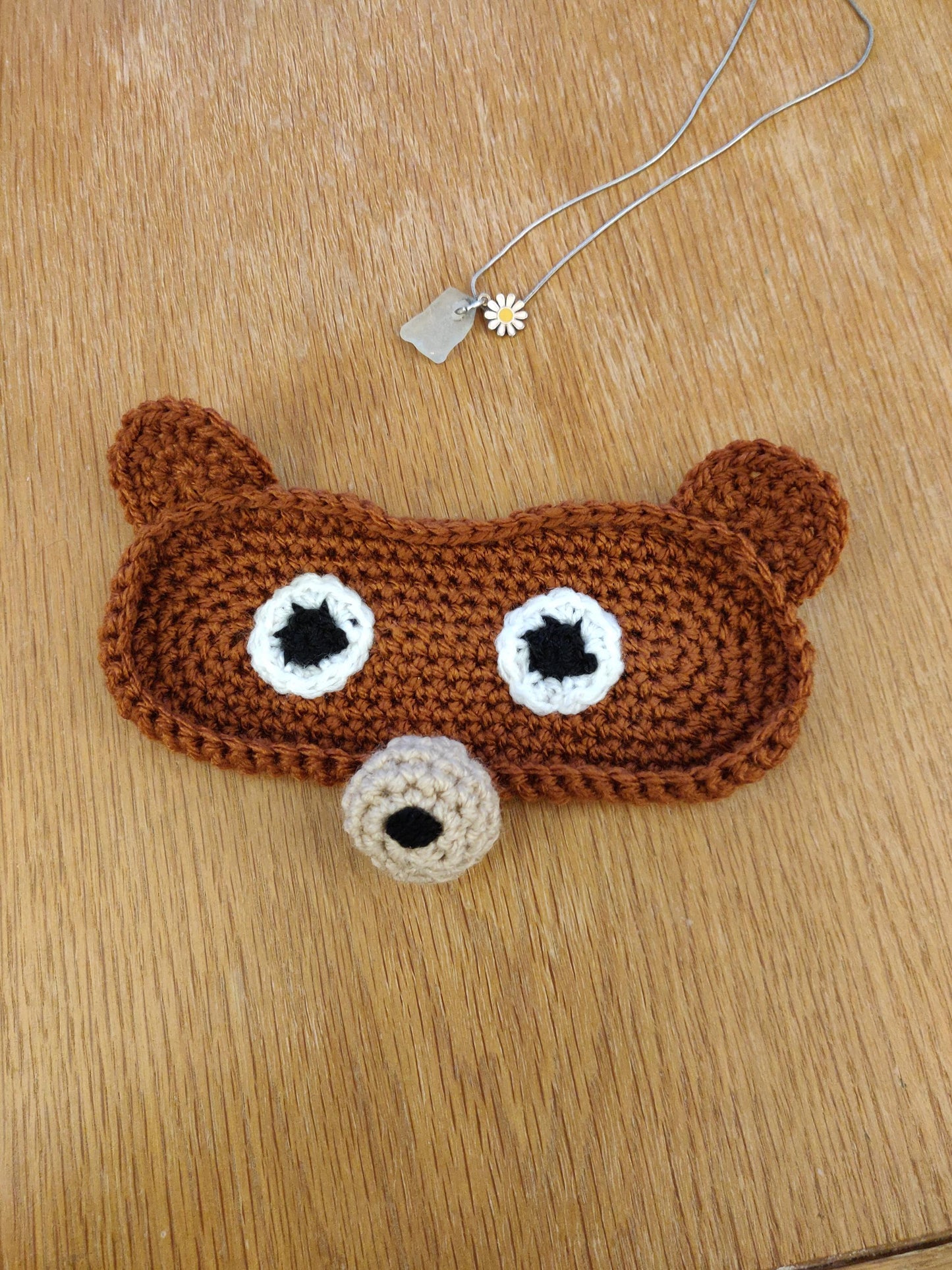 Crochet Bear Glasses Tray: Animal Eyeglass Holder