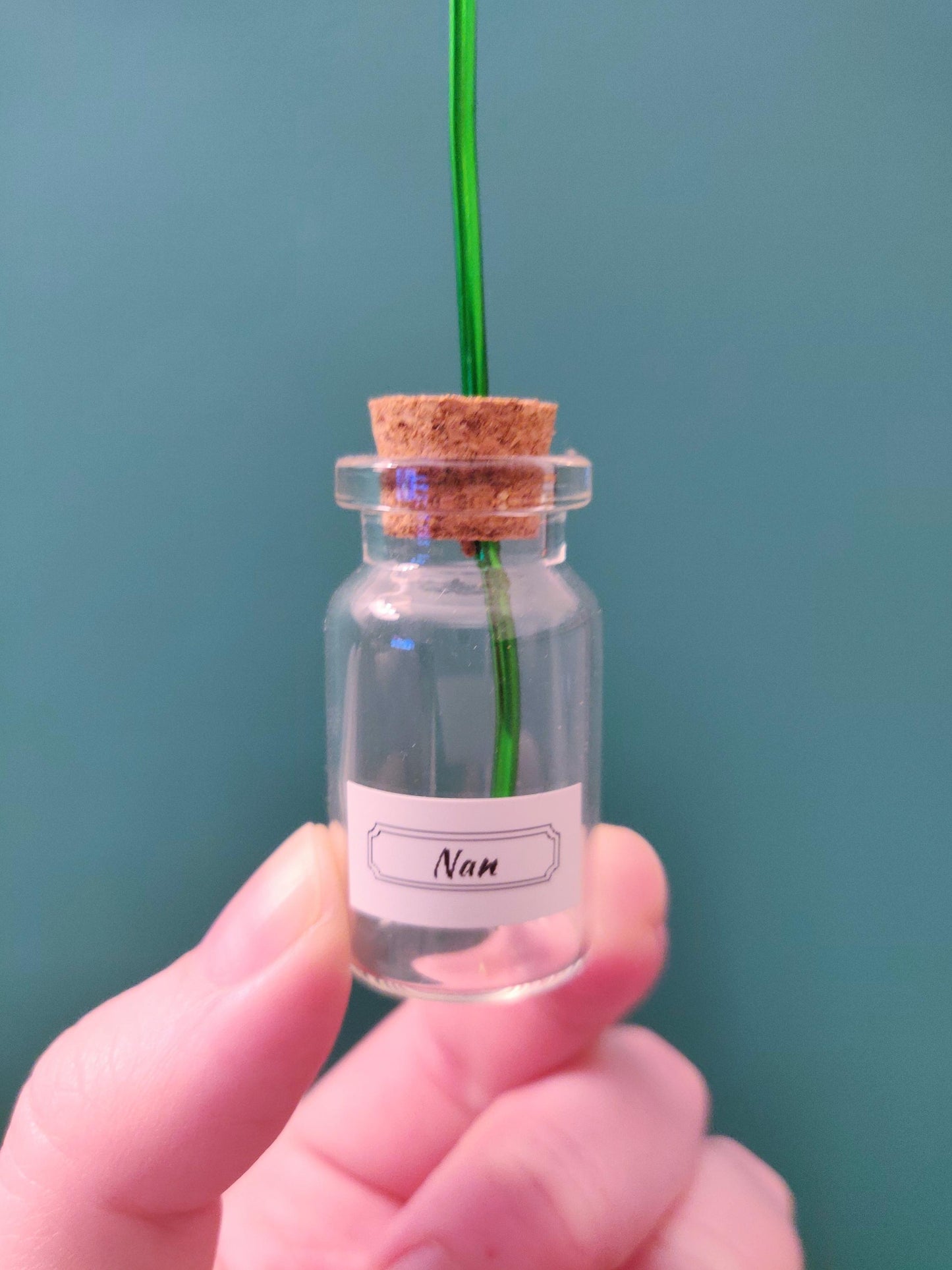 Mini Crochet Flower, Custom Glass Vase, Mother's Day Gift