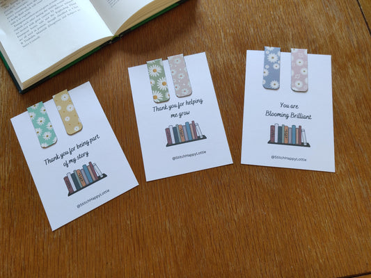 Floral Magnetic Bookmark Gift: Teacher Thank You Present