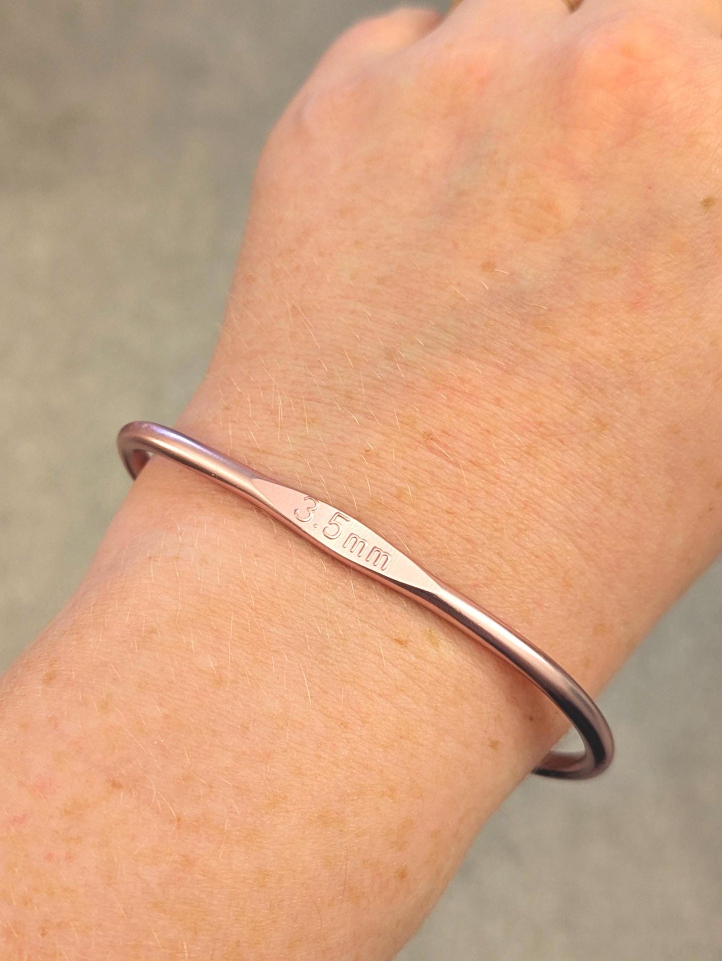 Recycled Crochet Hook Bangle, Handmade Knitters Gift