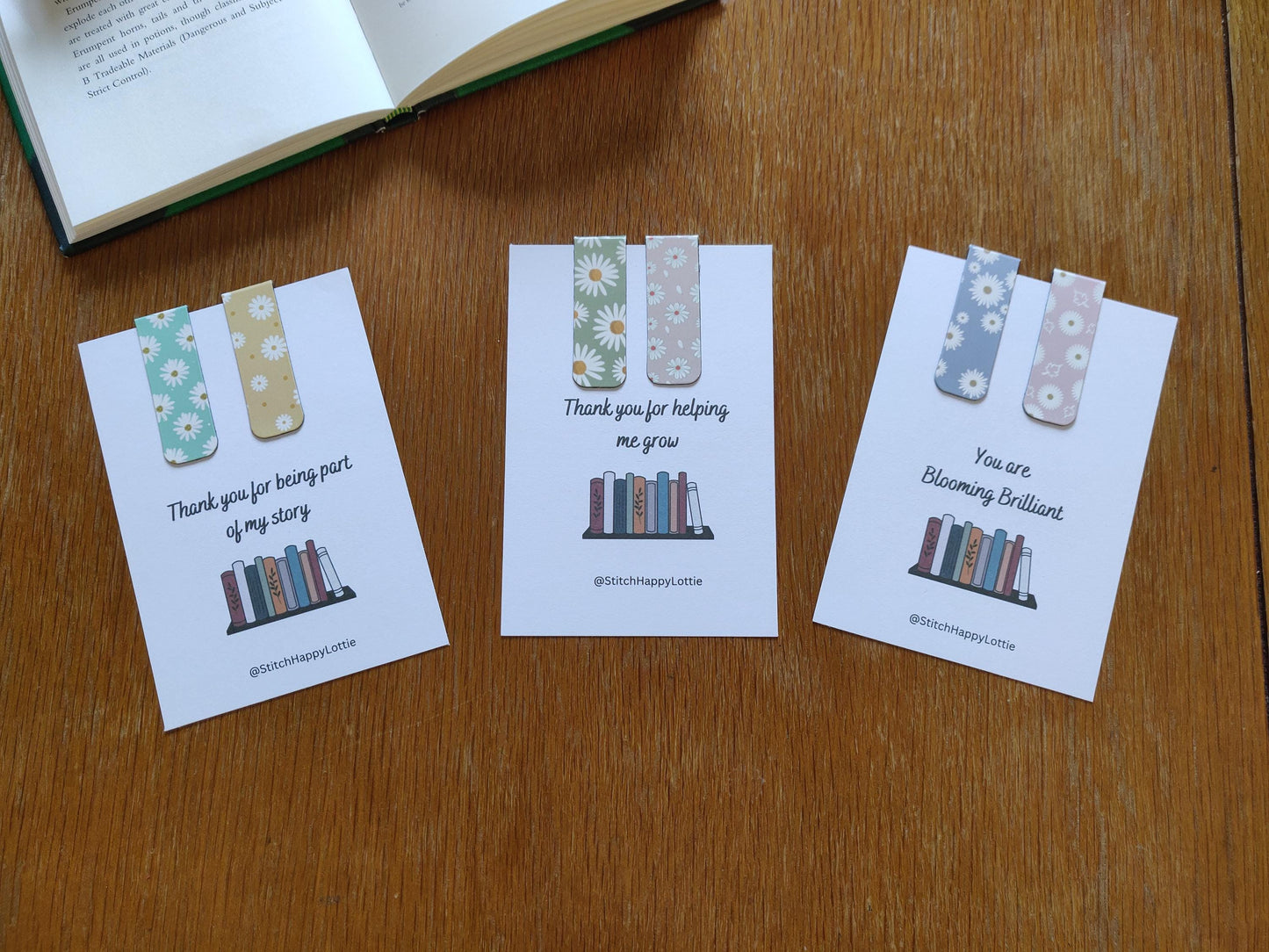 Floral Magnetic Bookmark Gift: Teacher Thank You Present