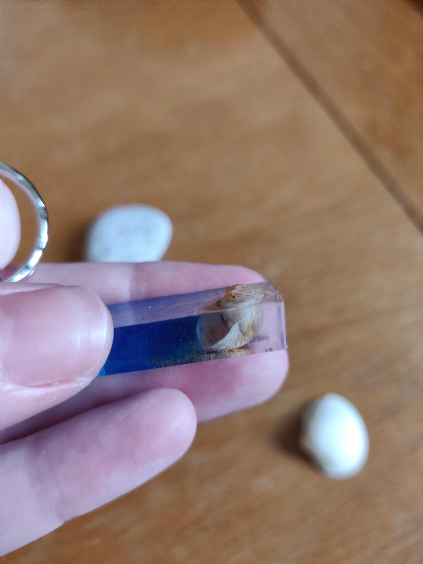 Resin Shell Keychain, Handmade Beach Bag Charm, Shell Keyring with Tassel, Unique Keyring for Her, Seahorse Charm, Sea Themed Teacher Gift