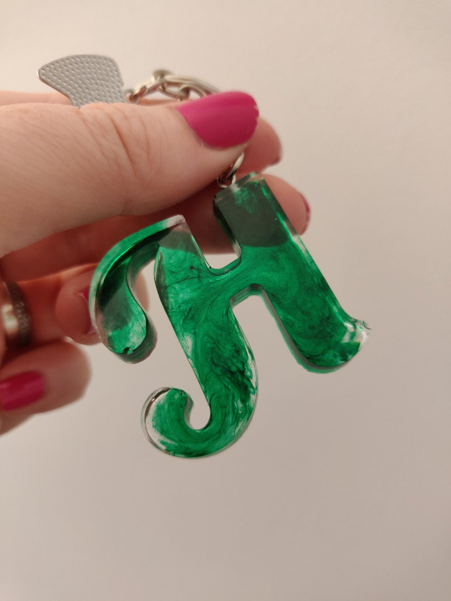 Resin Letter Keychain, Handmade Name Bag  Charm, Game Controller Keyring, Customer Name Gift, Personalised Letter Birthday Gift, Game Charm