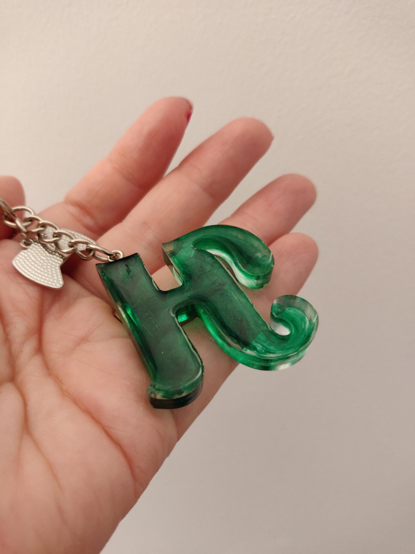 Resin Letter Keychain, Handmade Name Bag  Charm, Game Controller Keyring, Customer Name Gift, Personalised Letter Birthday Gift, Game Charm