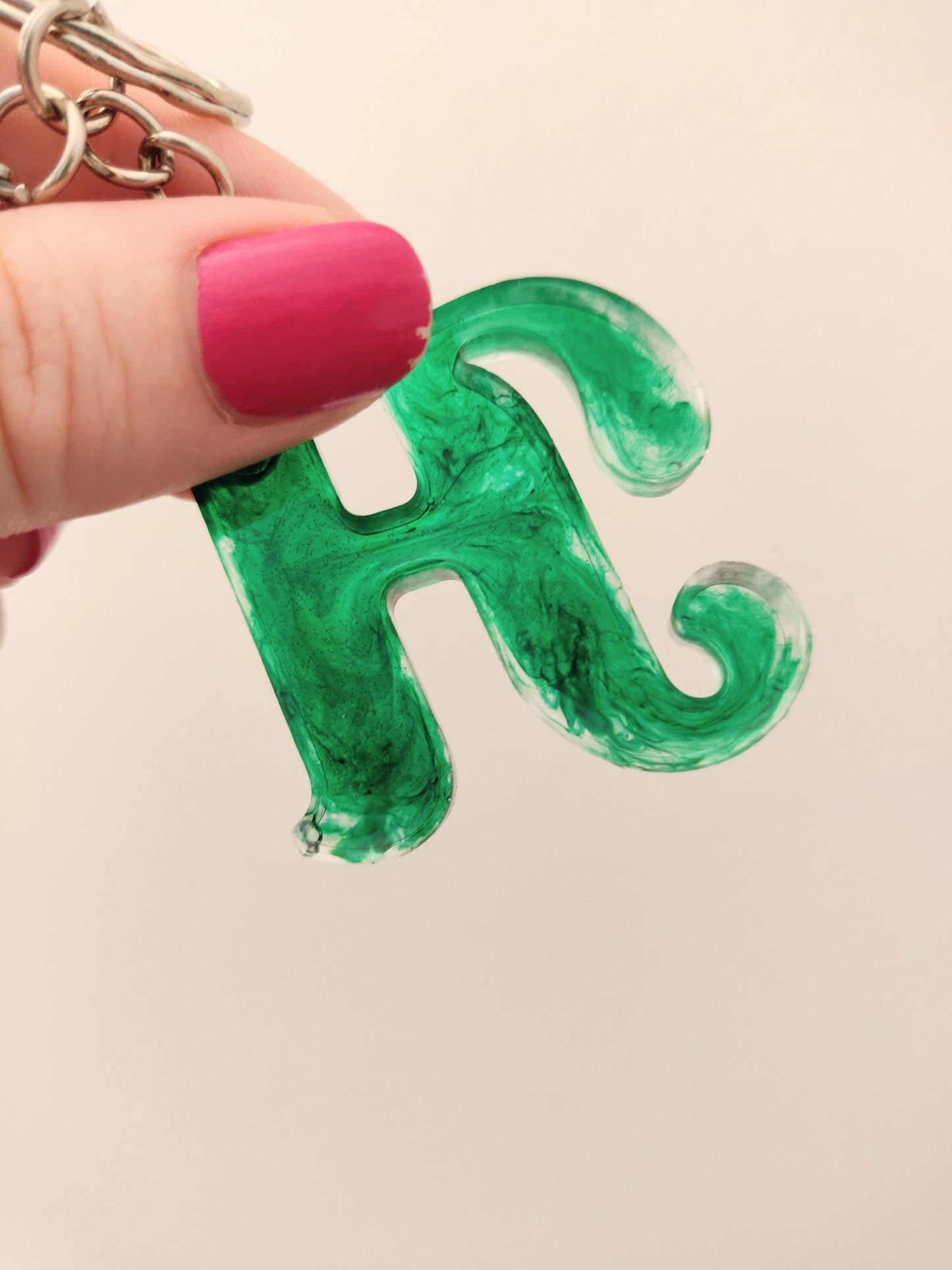 Resin Letter Keychain, Handmade Name Bag  Charm, Game Controller Keyring, Customer Name Gift, Personalised Letter Birthday Gift, Game Charm