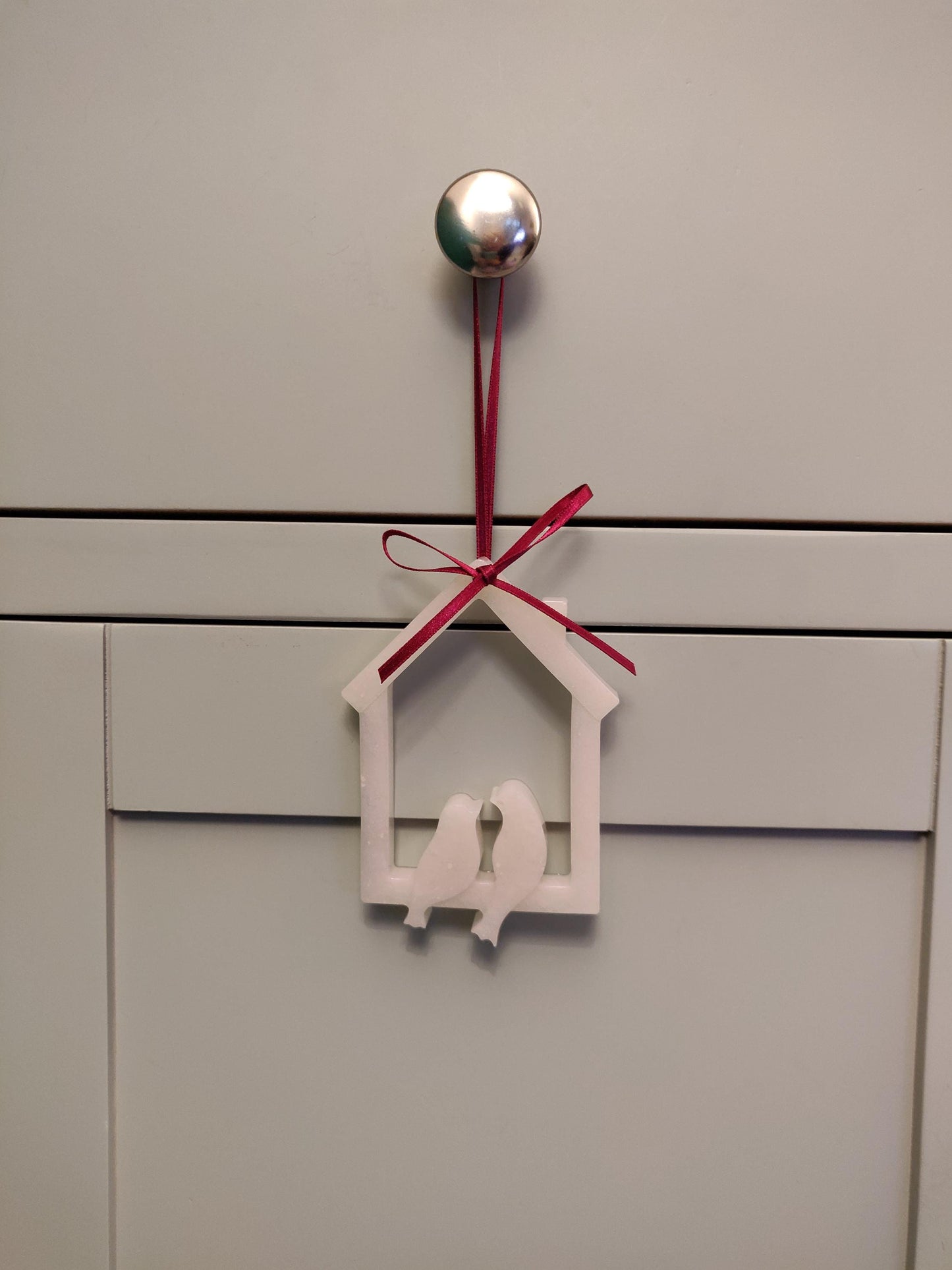 Resin Love Bird Ornament: Wedding, Anniversary, New Home Gift