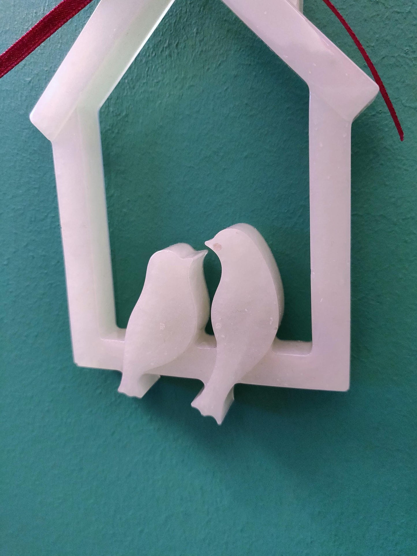 Resin Love Bird Ornament: Wedding, Anniversary, New Home Gift